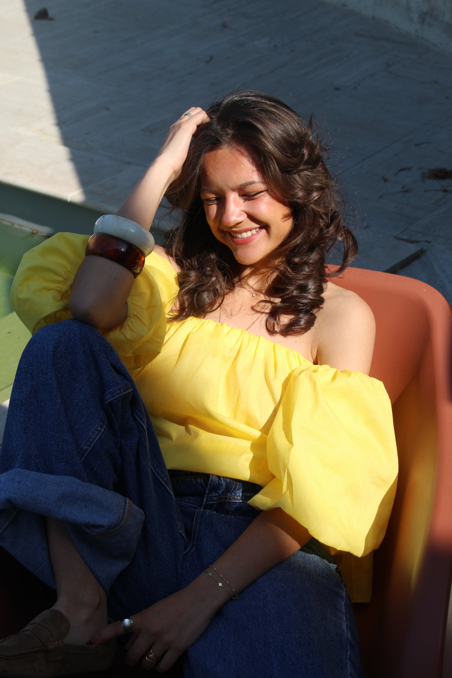 Blouse jaune Lili
