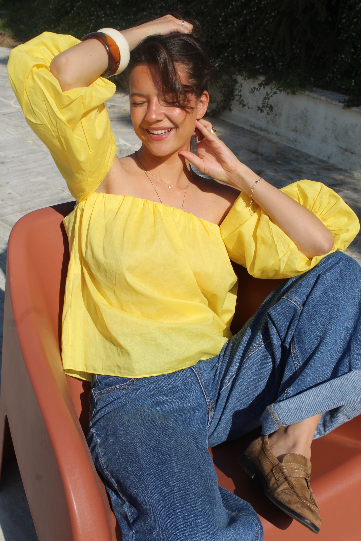 Blouse jaune Lili