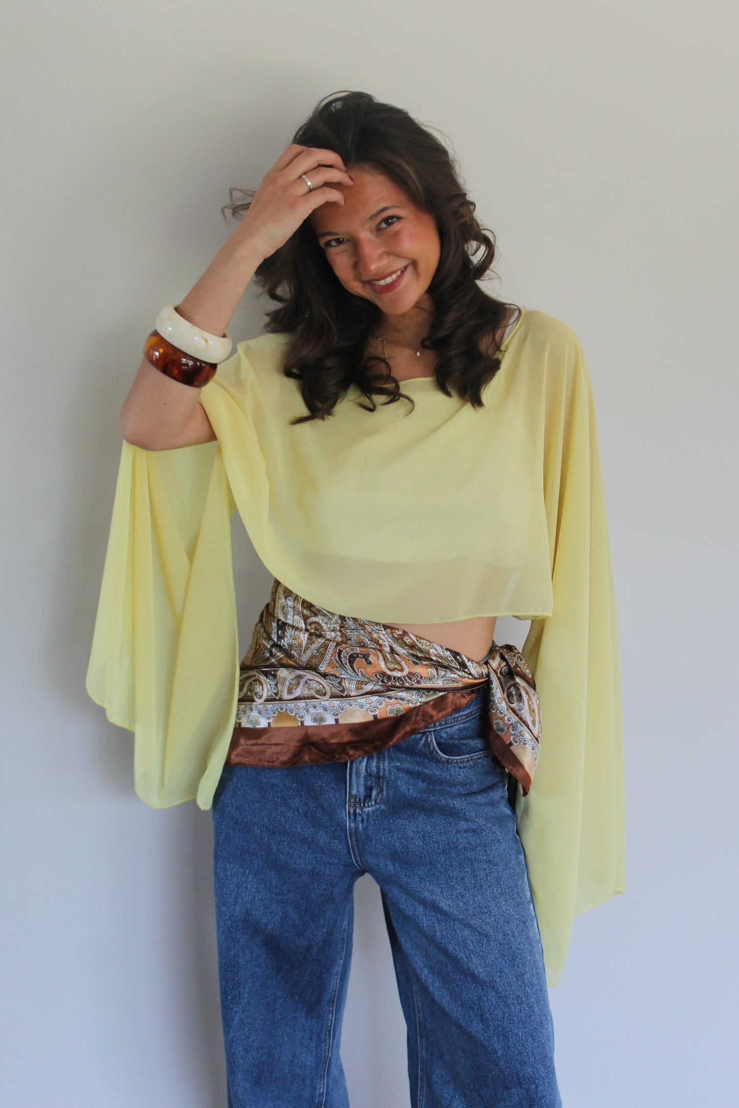 Blouse jaune Elena