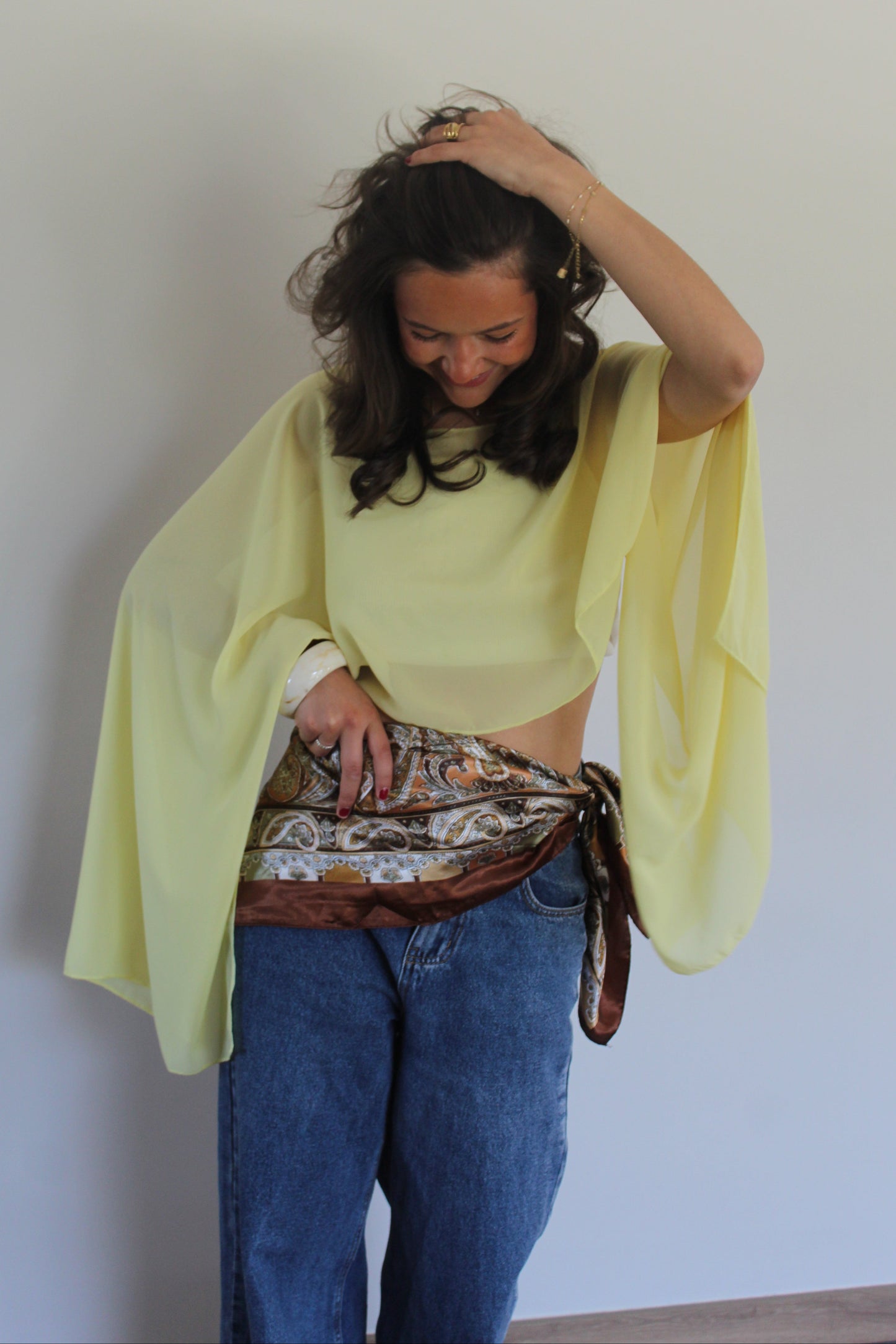 Blouse jaune Elena