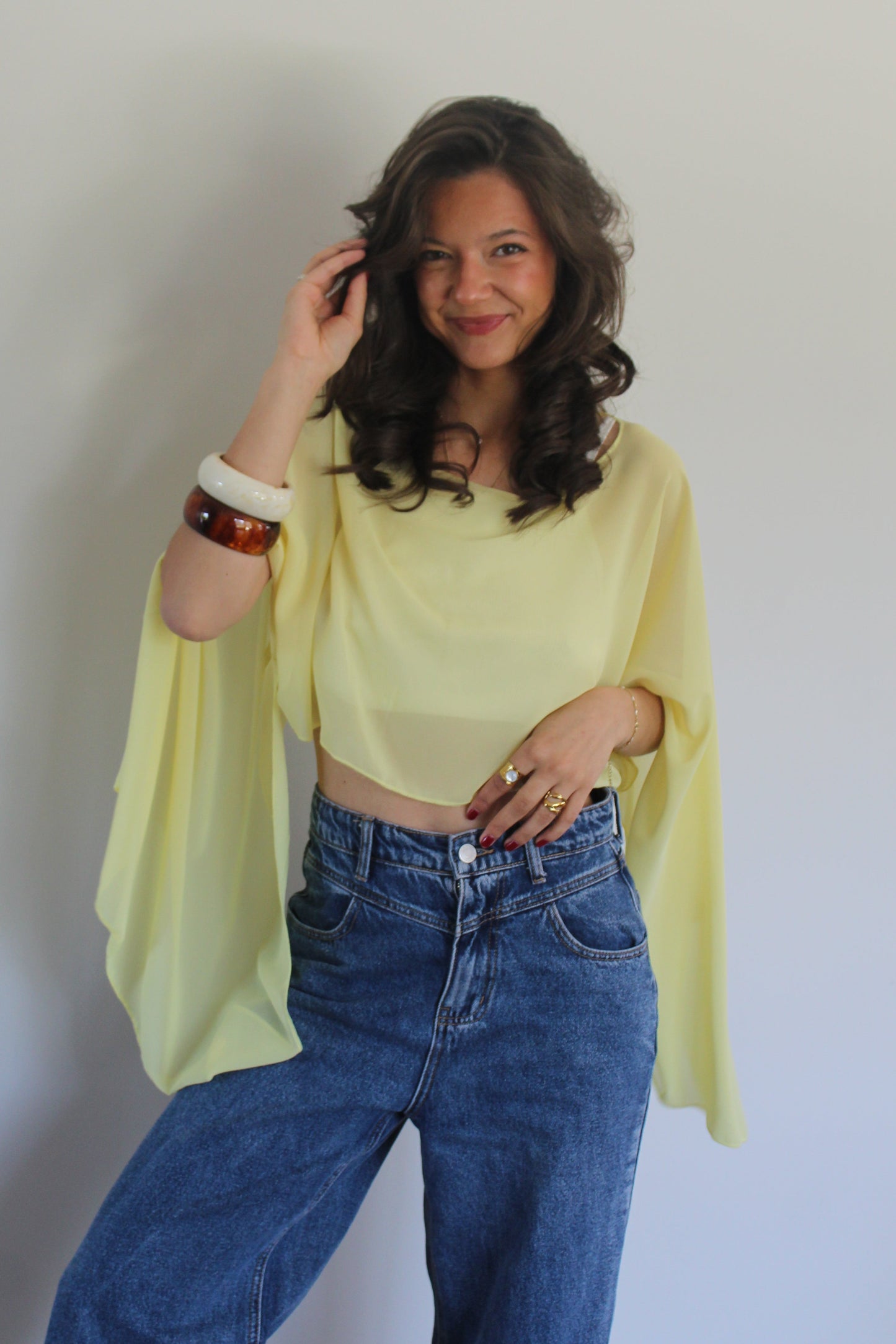 Blouse jaune Elena