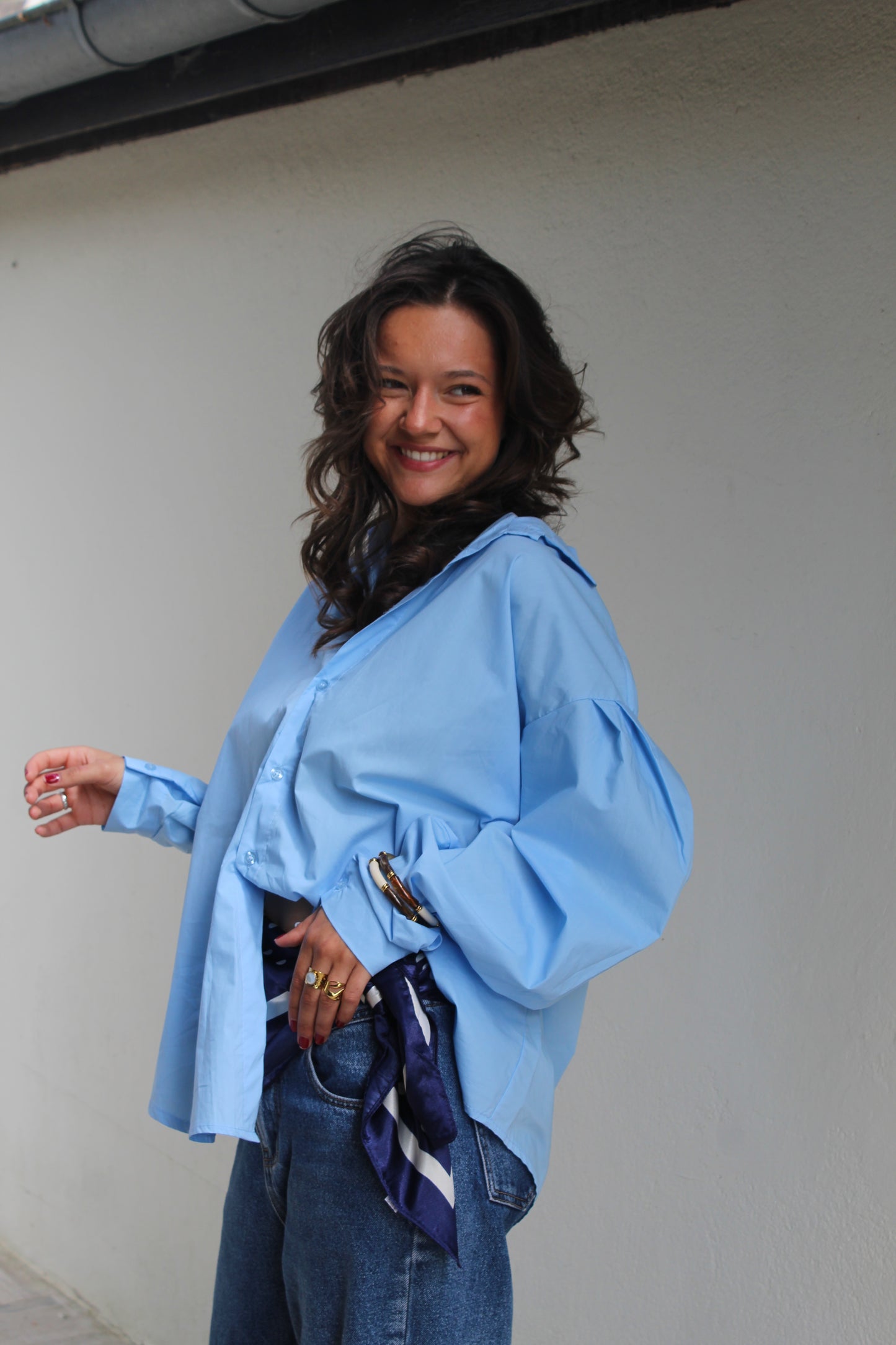 Chemise bleue Luna