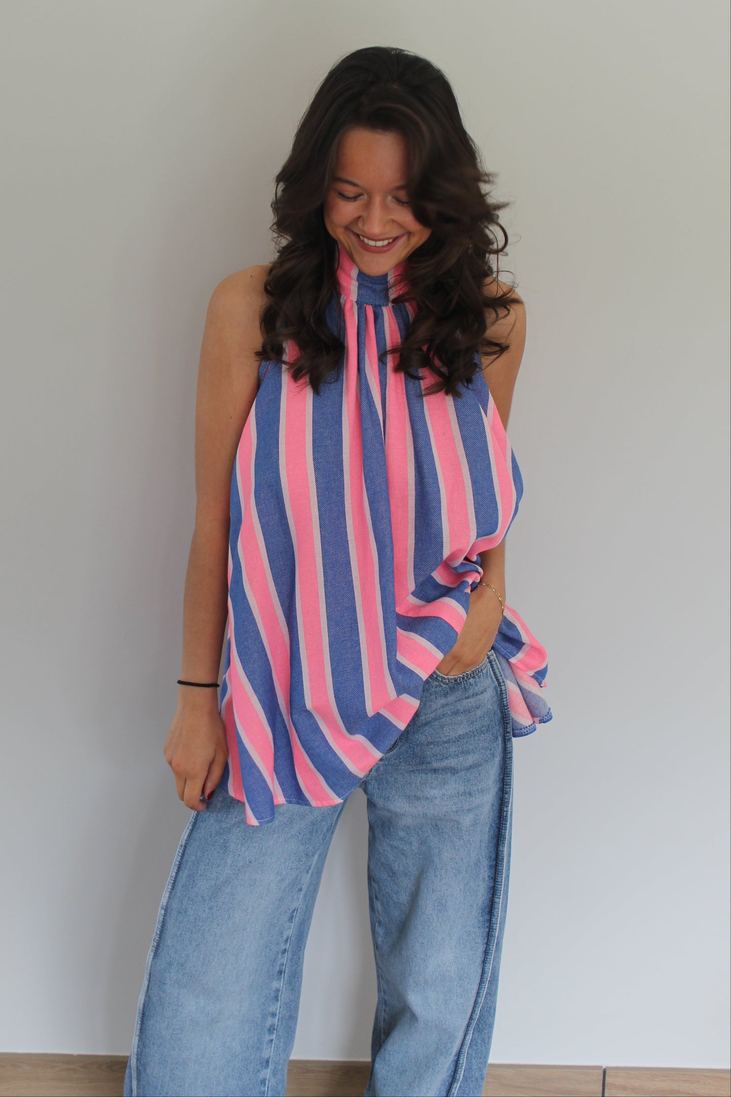 Top bleue Rosalie