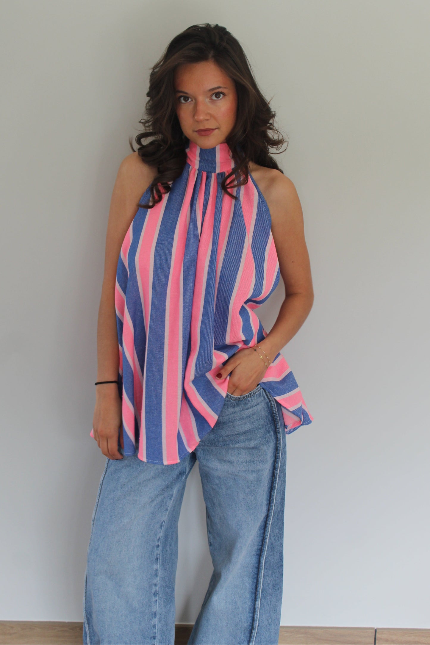 Top bleue Rosalie