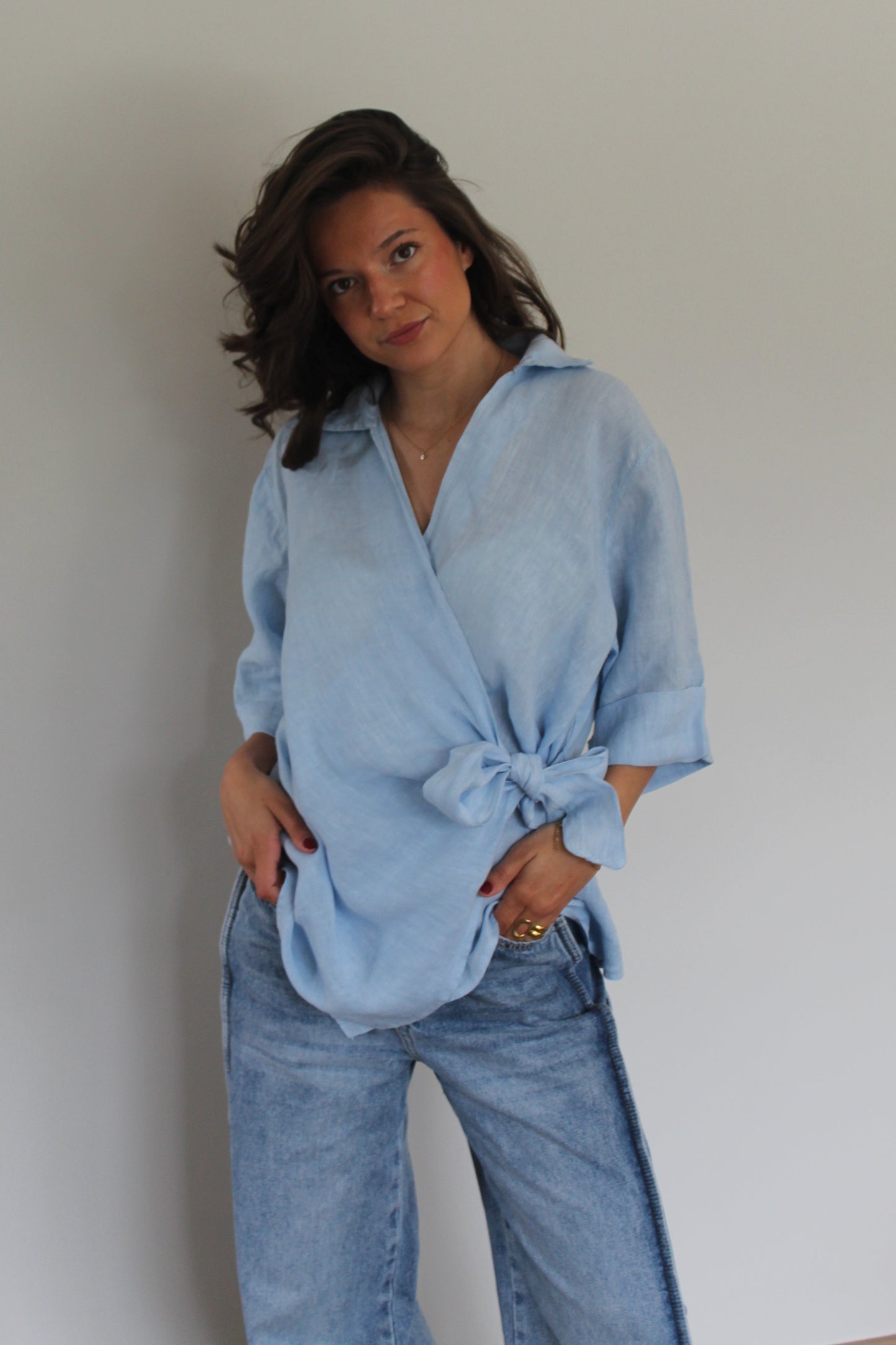 Chemise bleue Maïa