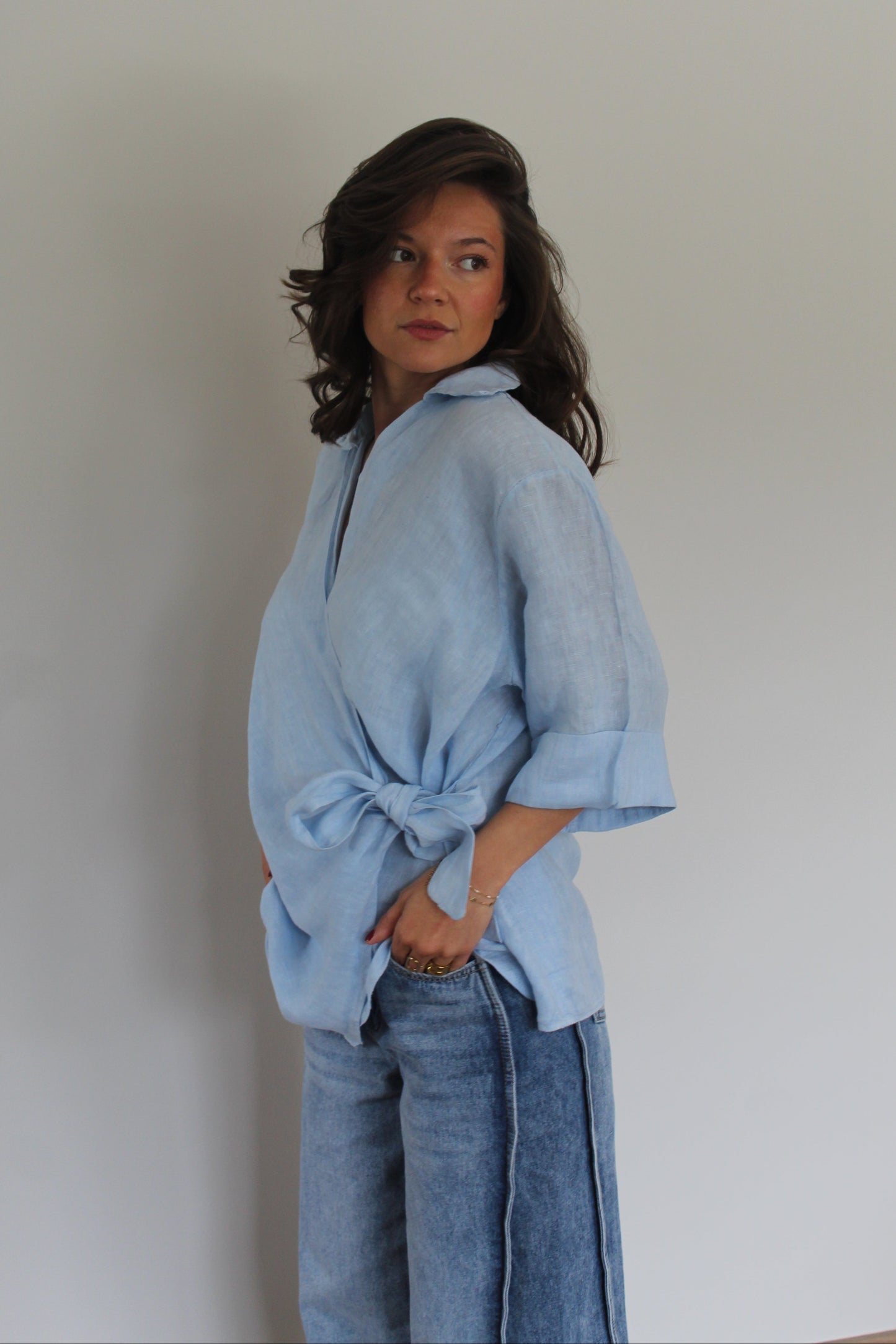 Chemise bleue Maïa