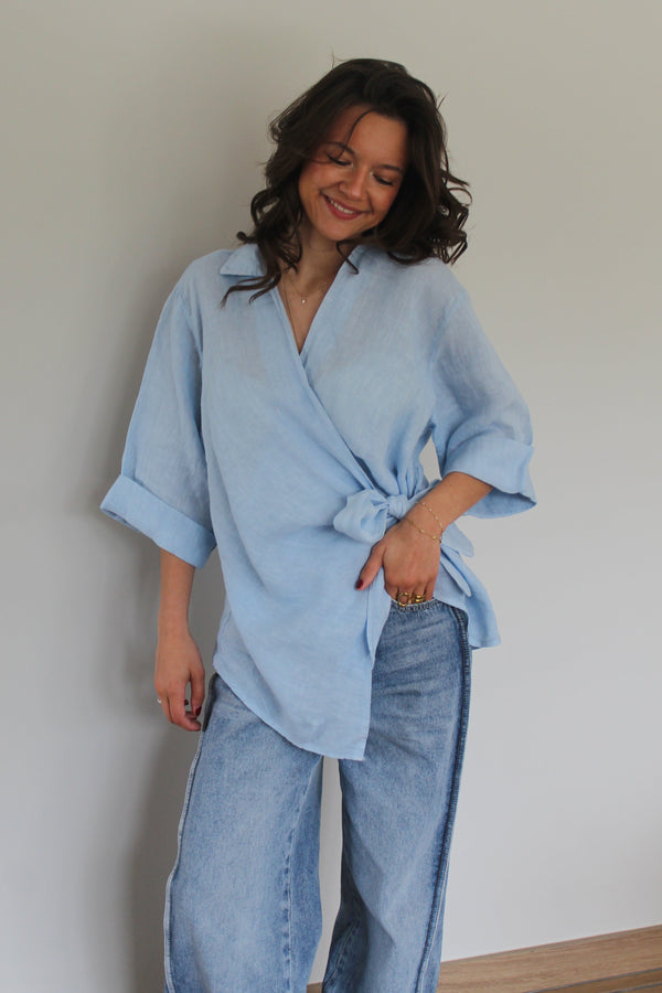 Chemise bleue Maïa