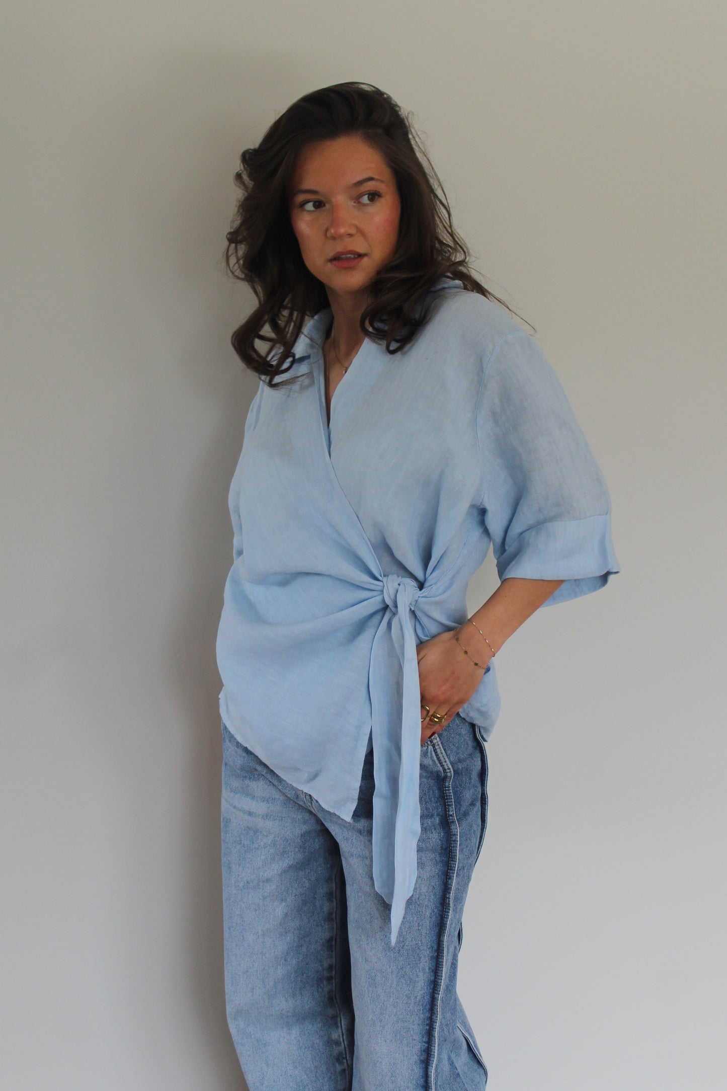 Chemise bleue Maïa