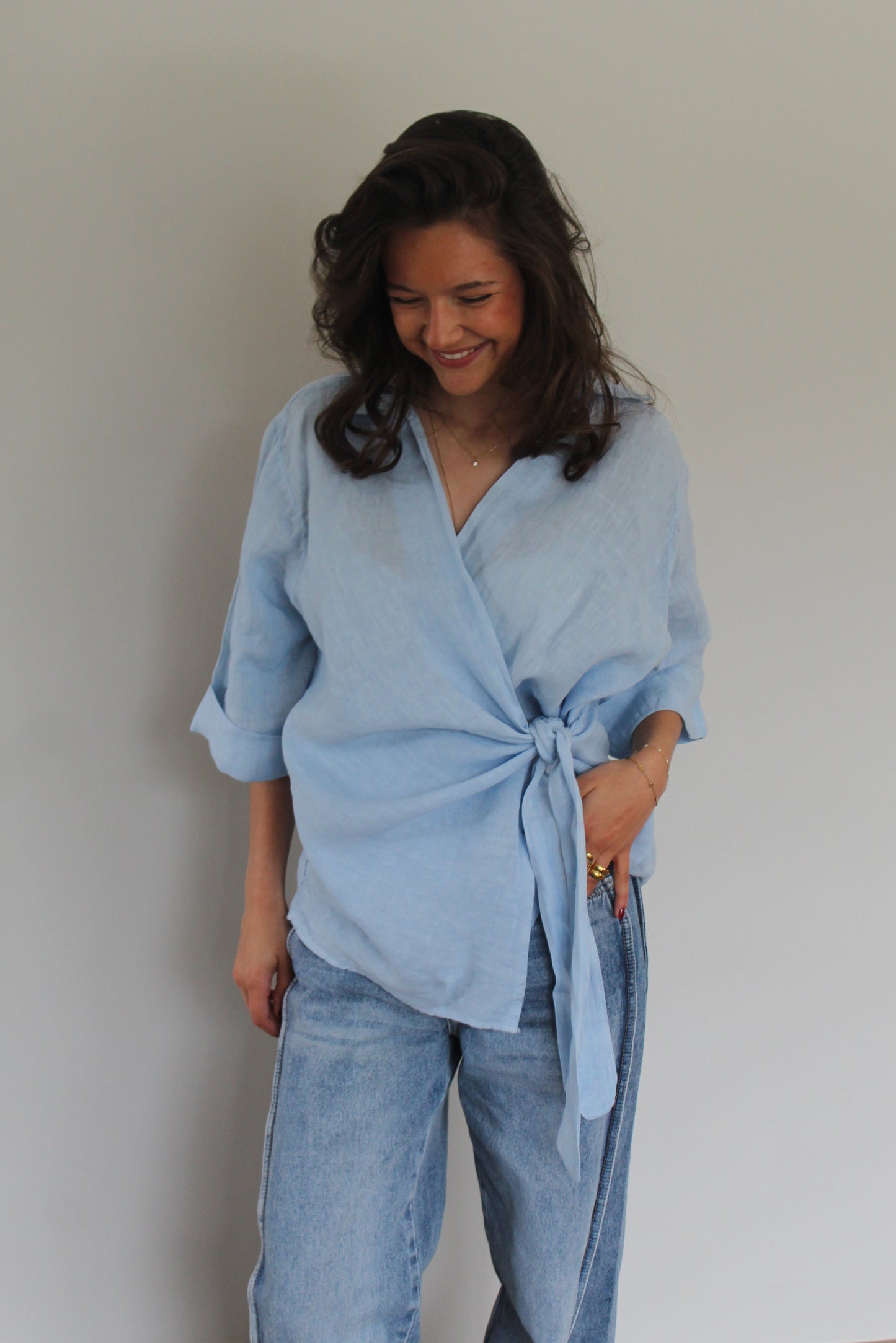 Chemise bleue Maïa