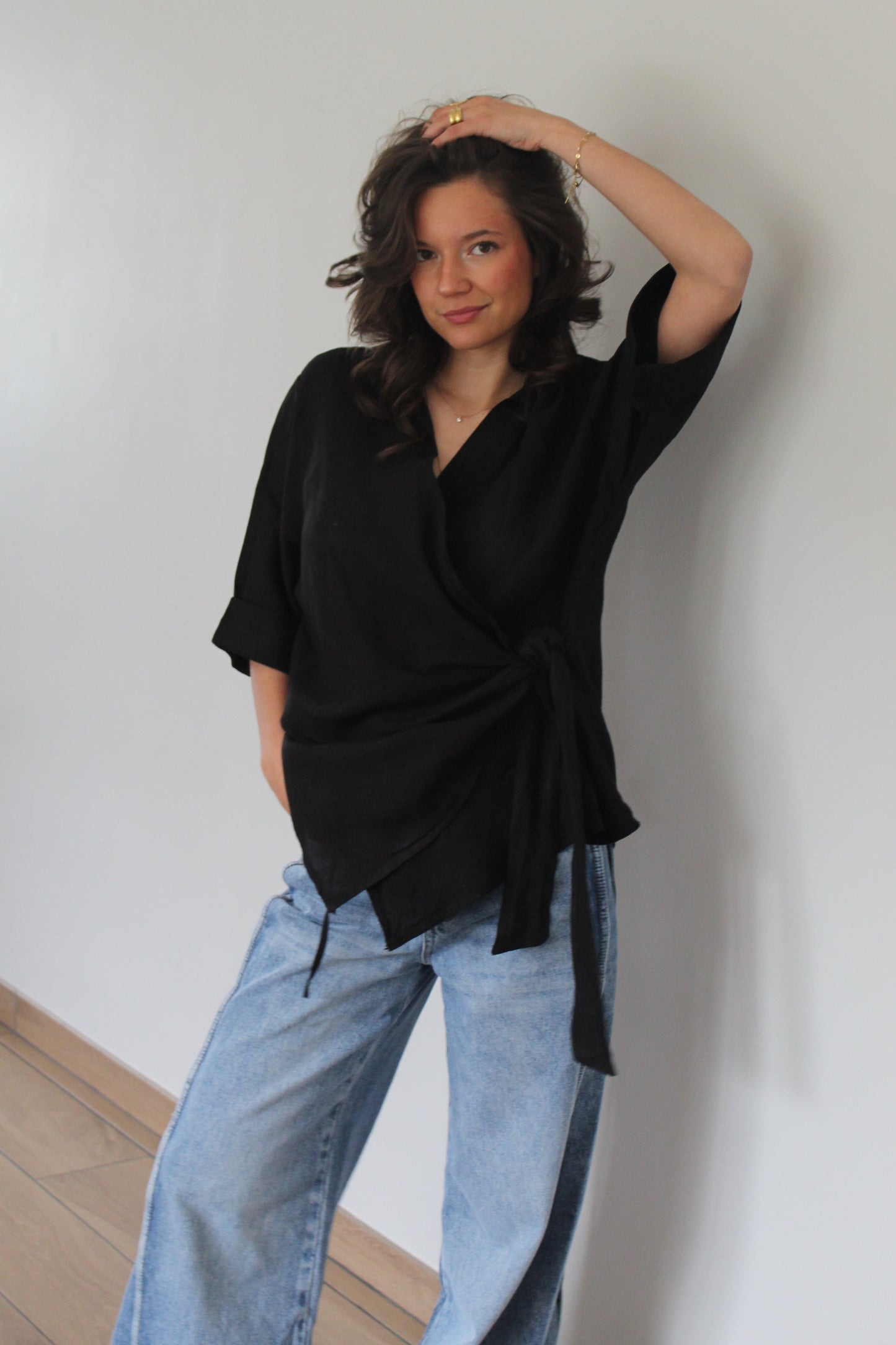 Chemise noire Maïa