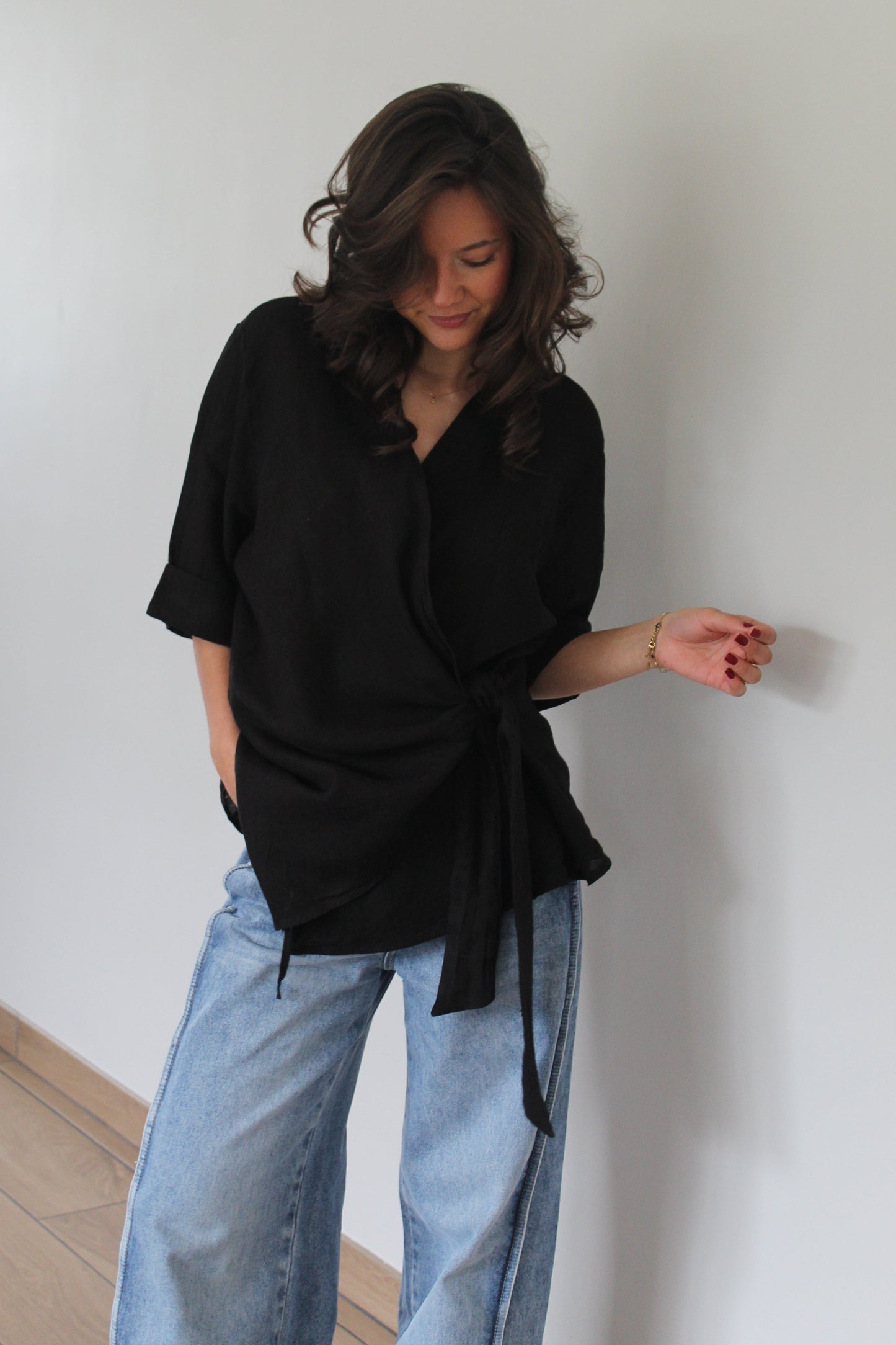 Chemise noire Maïa