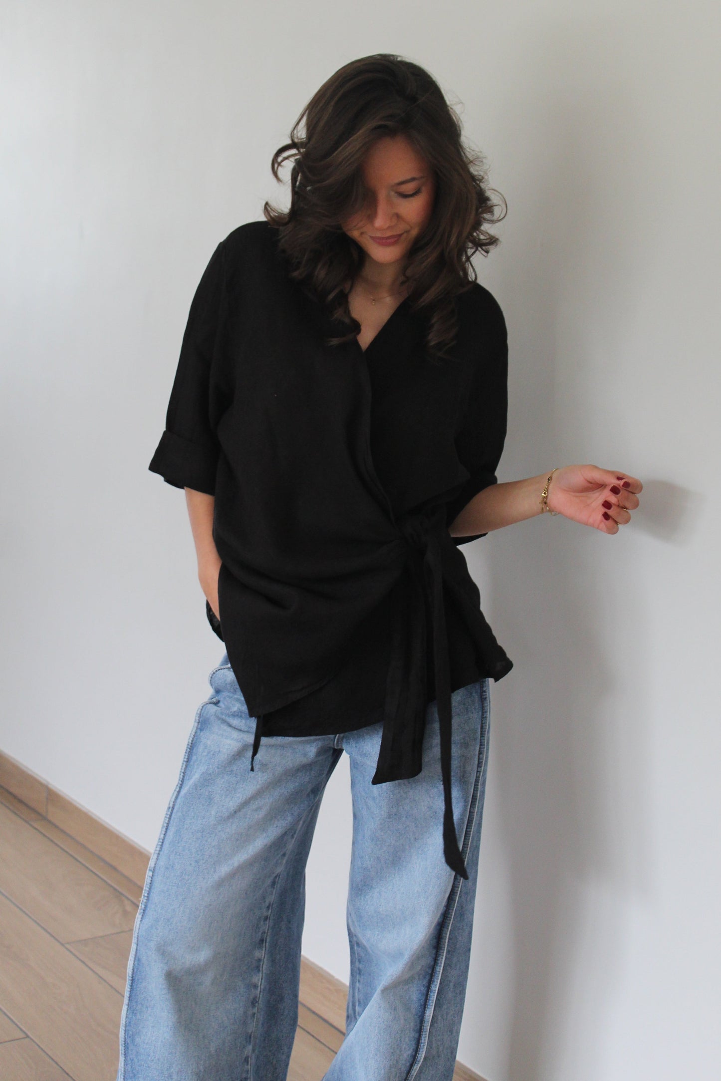 Chemise noire Maïa