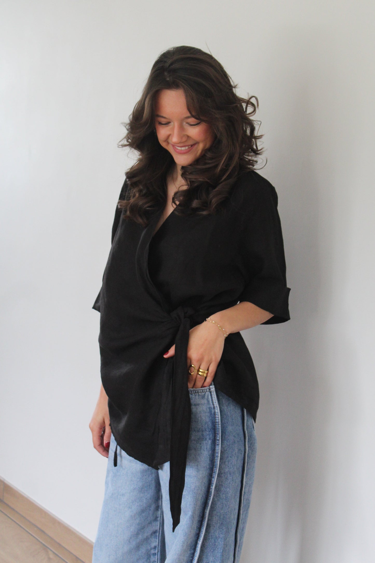Chemise noire Maïa