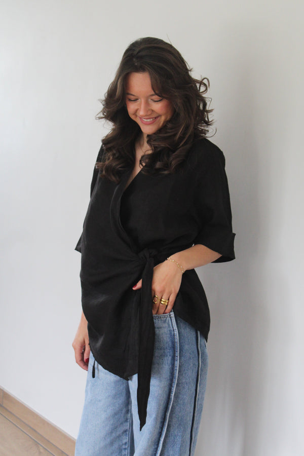 Chemise noire Maïa