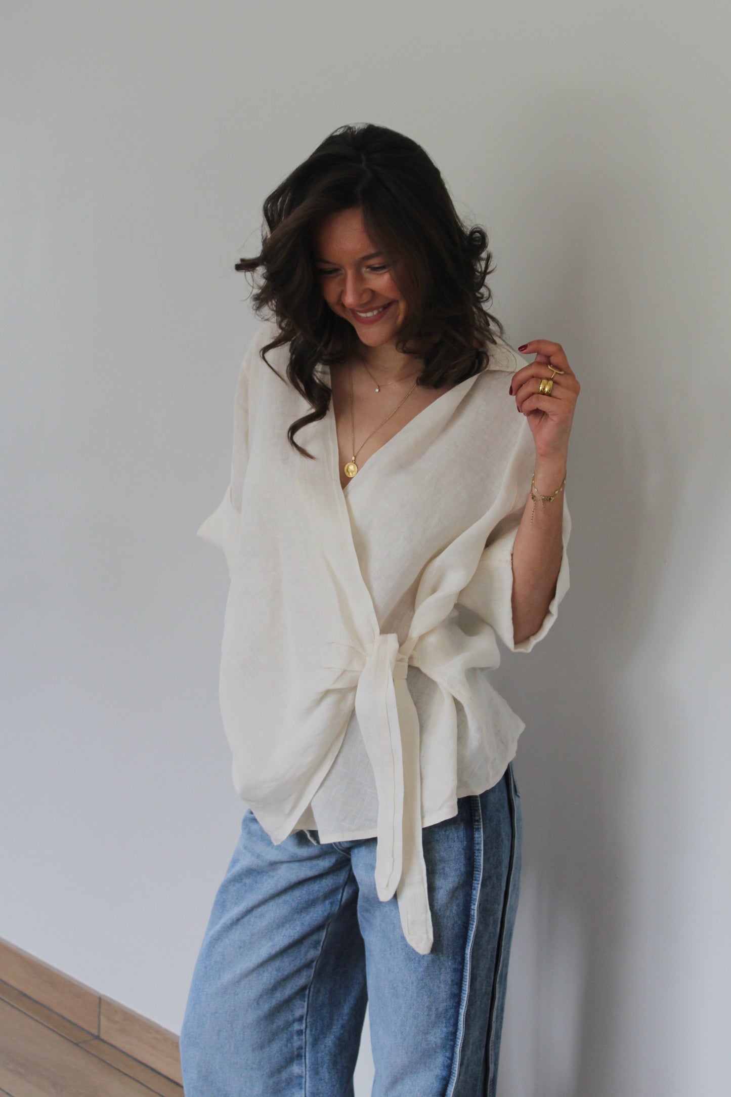 Chemise beige Maïa