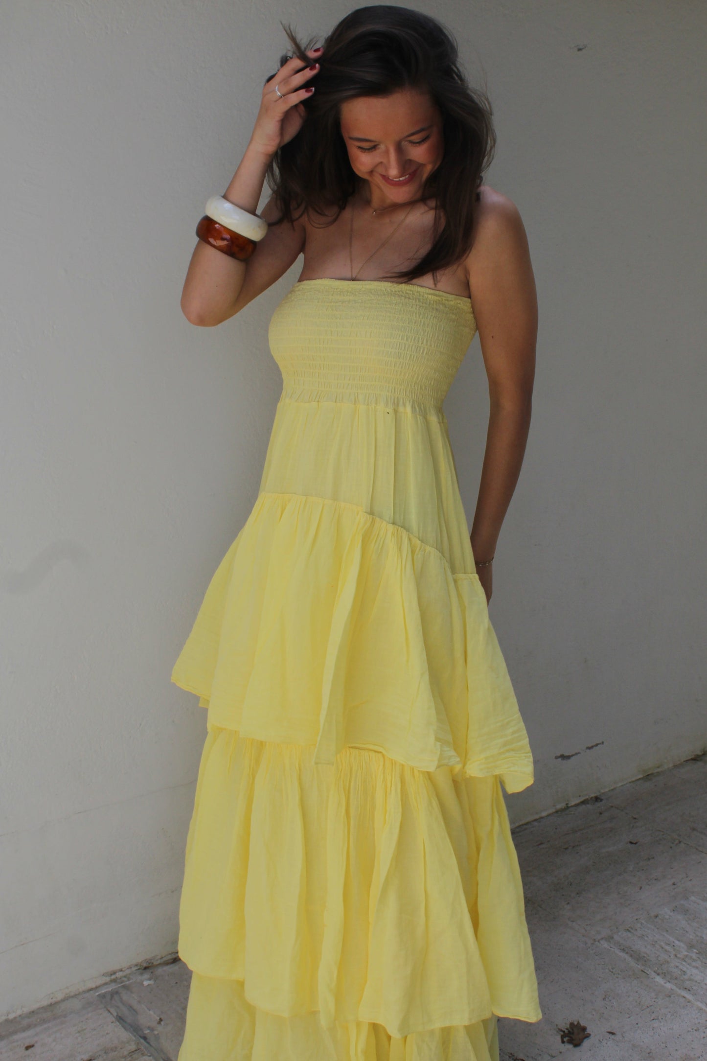 Robe jaune Isaïa