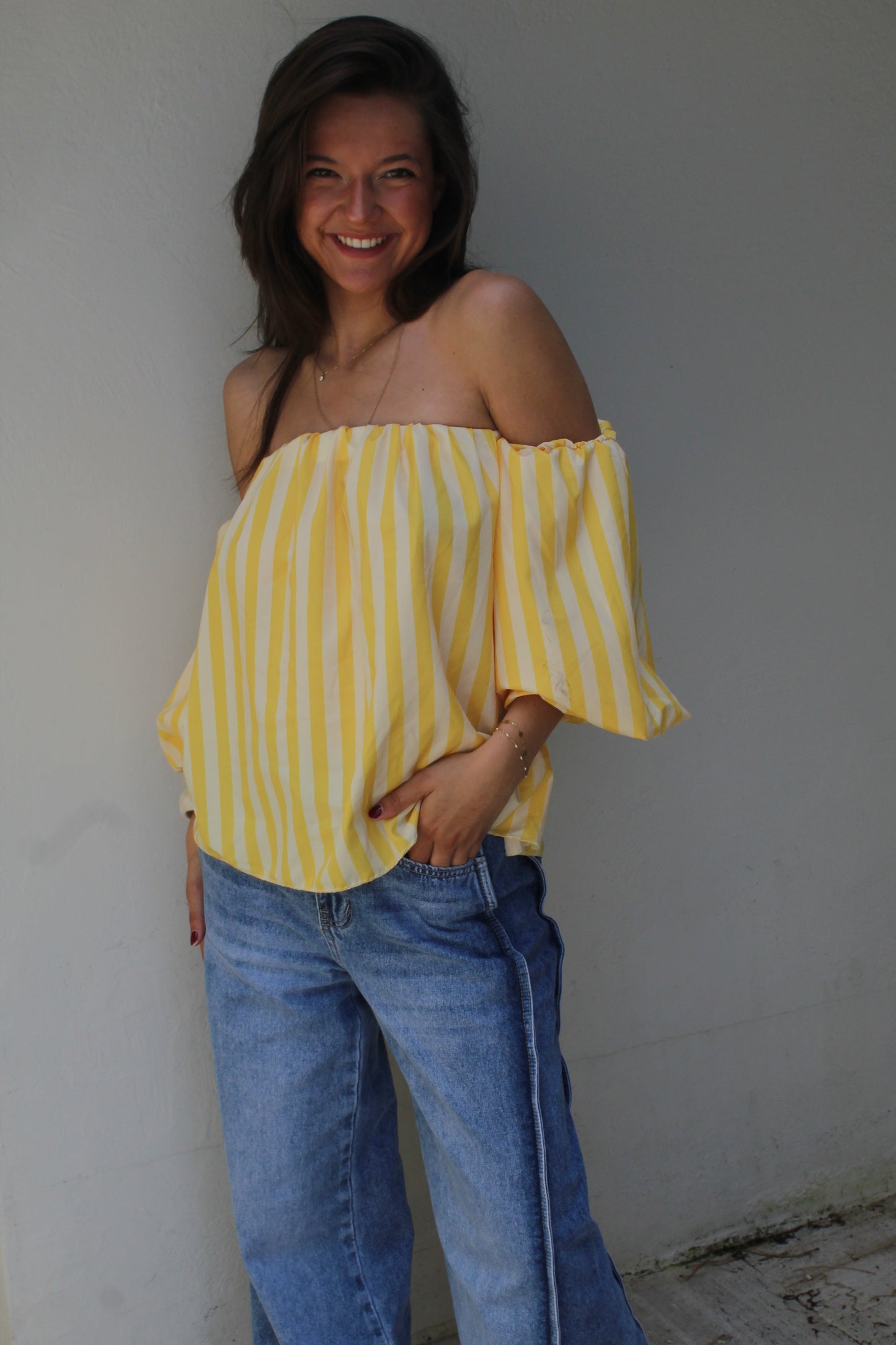 Top jaune Laura