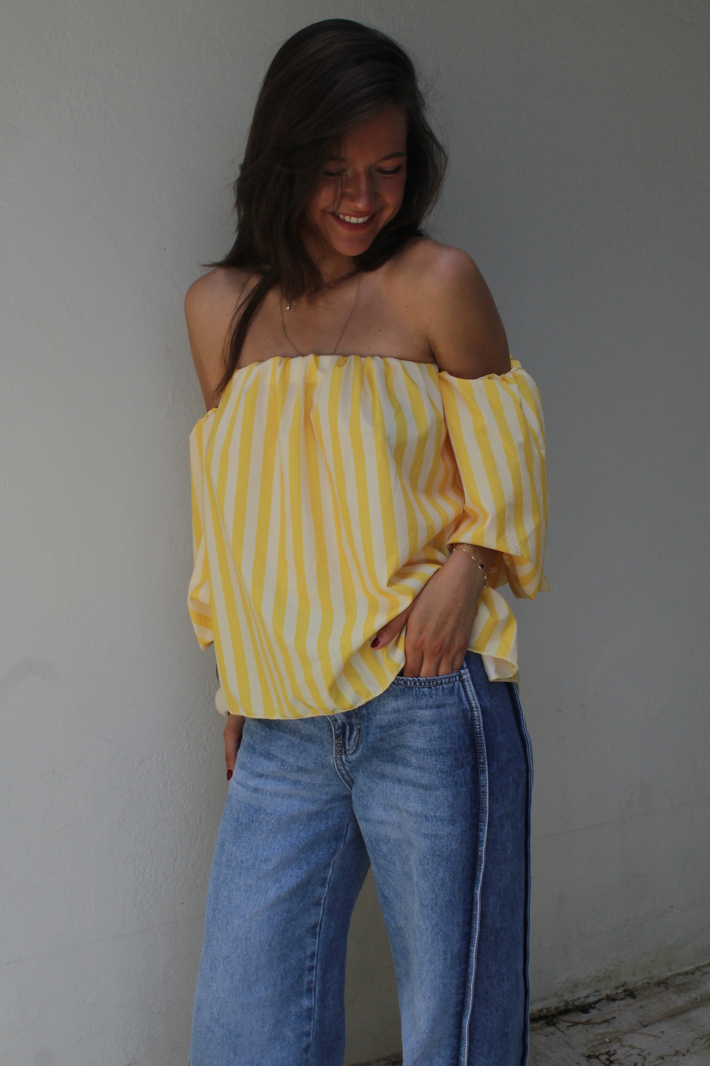 Top jaune Laura