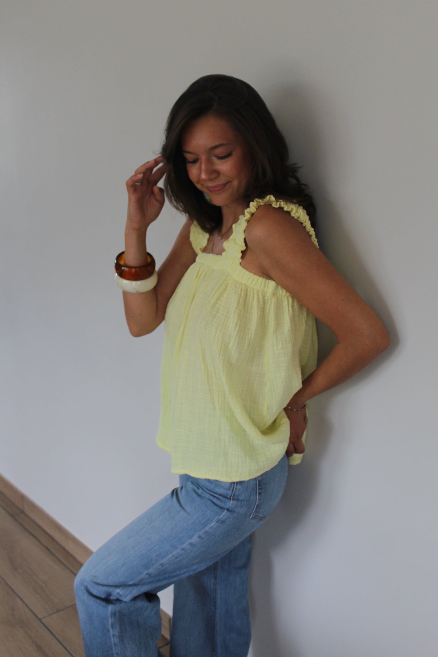 Top jaune Ambre