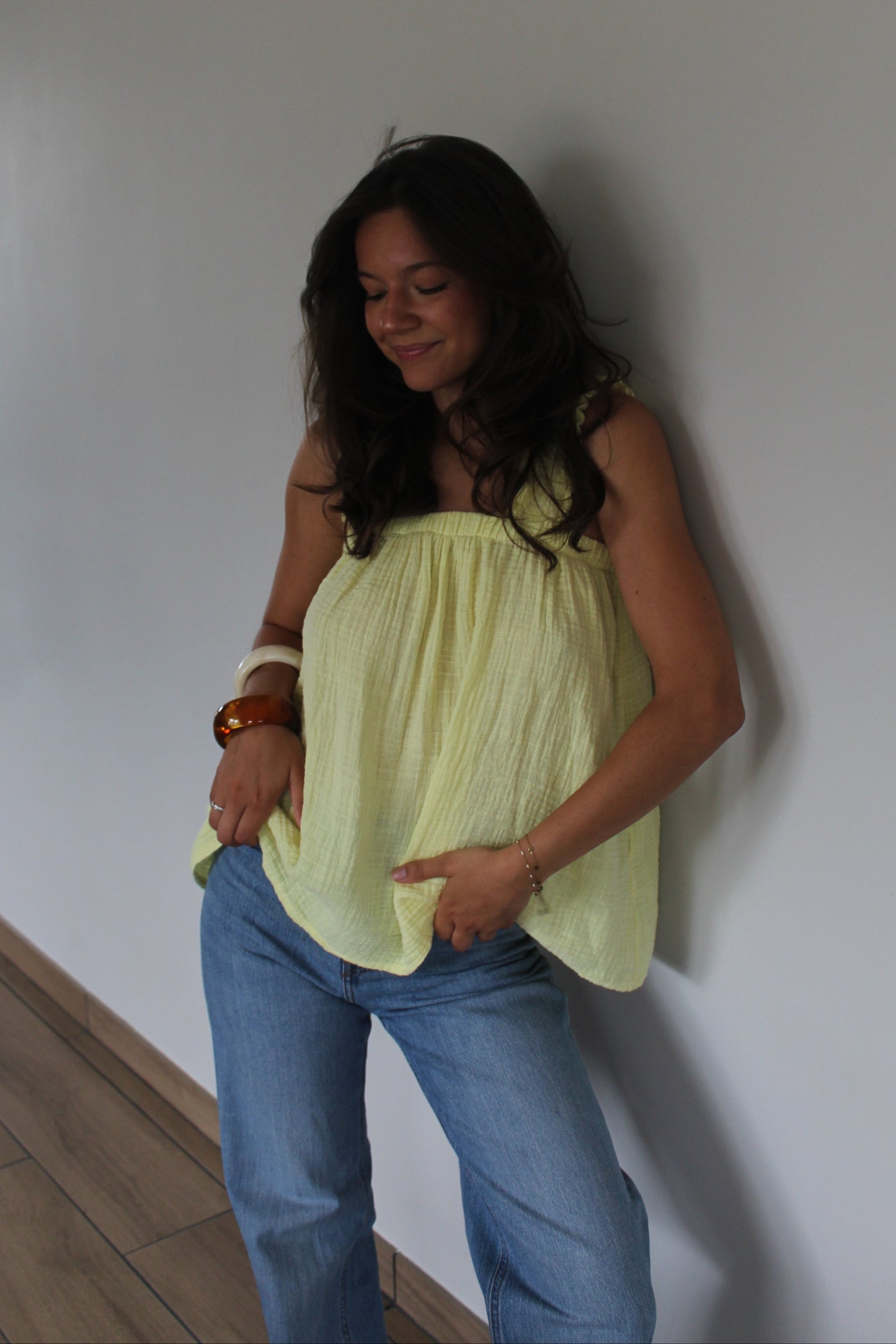 Top jaune Ambre