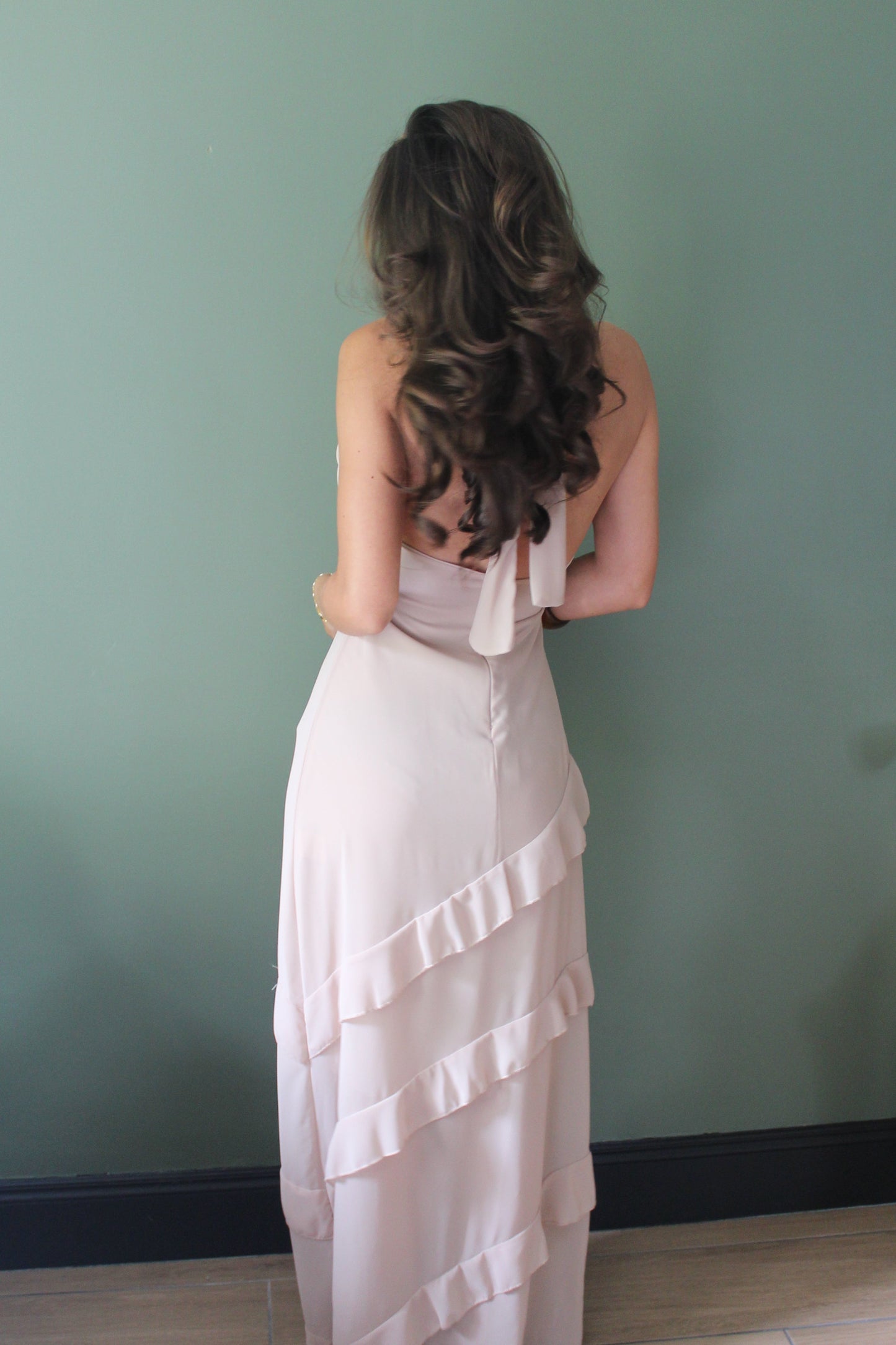 Robe beige Lina