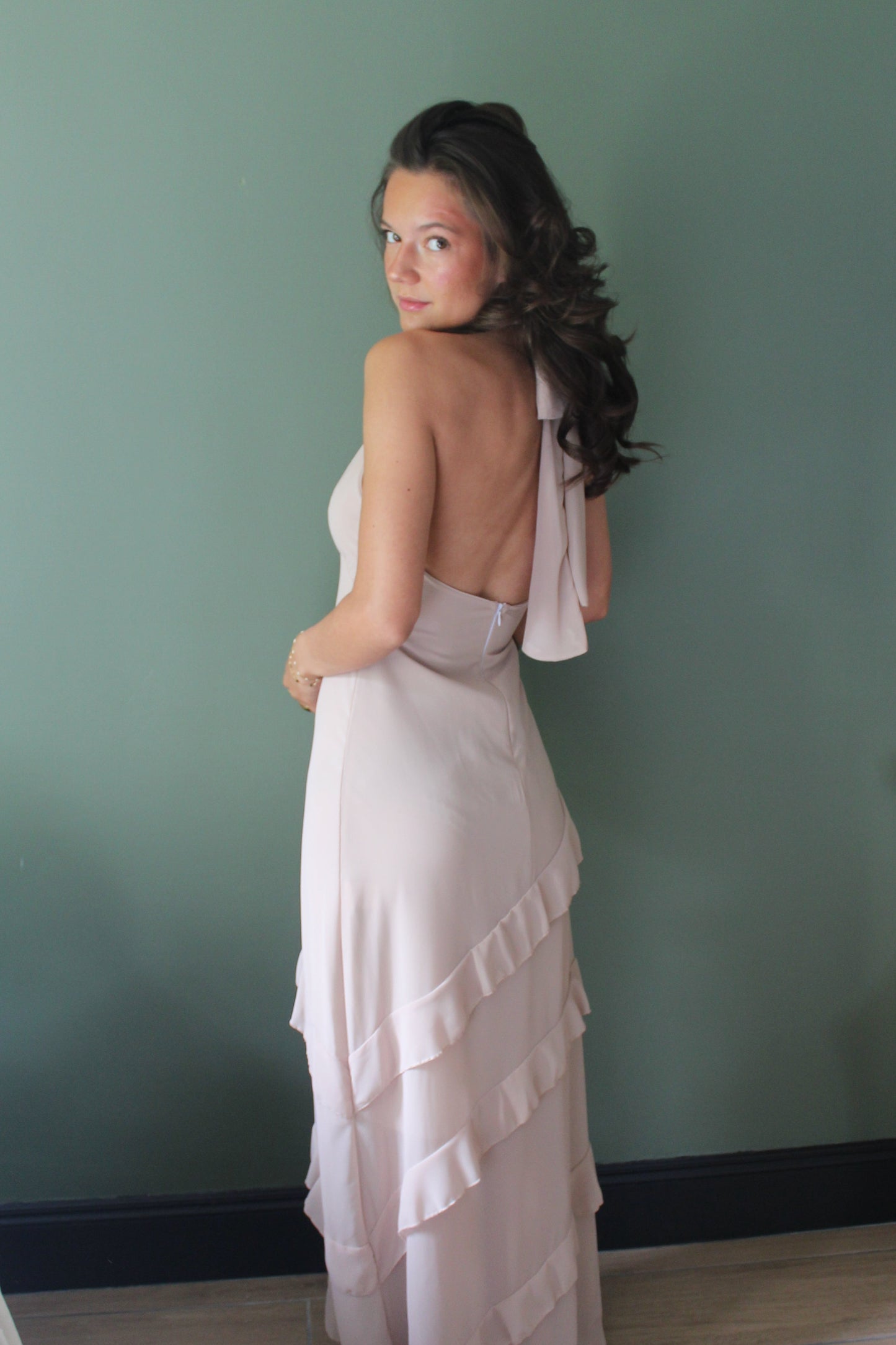 Robe beige Lina
