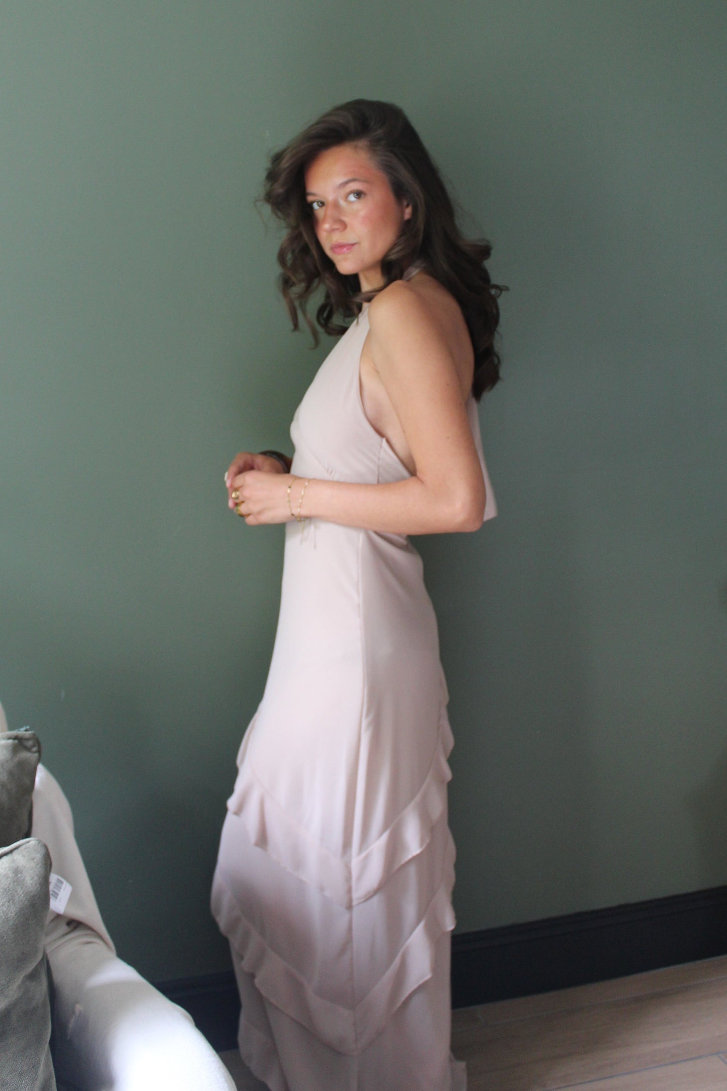 Robe beige Lina