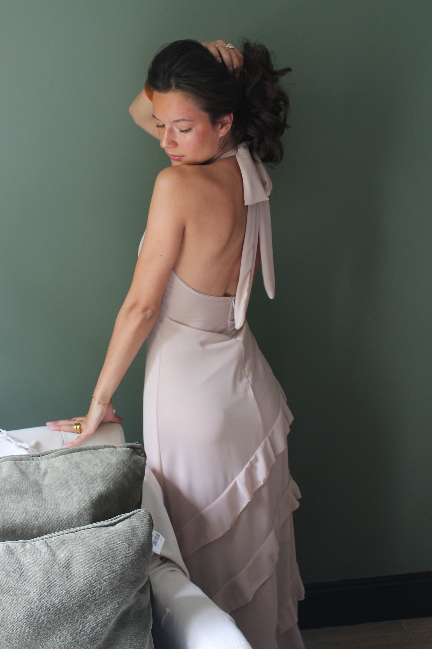 Robe beige Lina