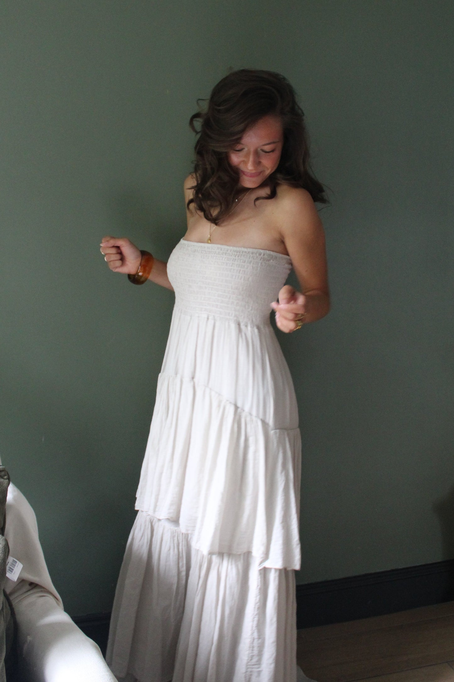 Robe beige Isaïa