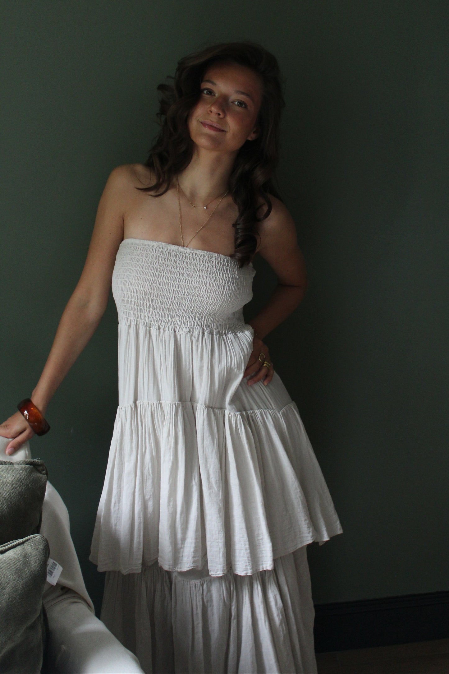 Robe beige Isaïa