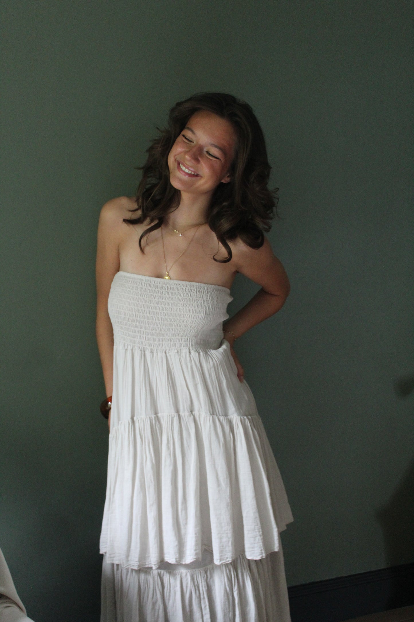 Robe beige Isaïa