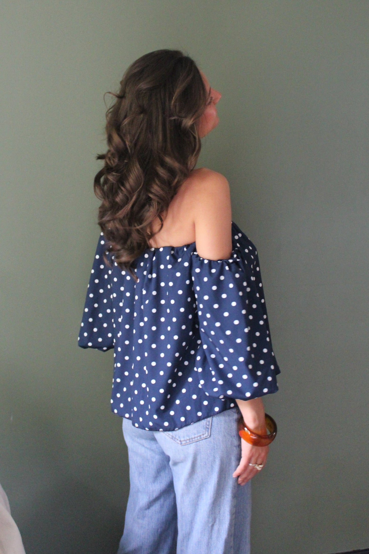 Top bleu marine Zoé
