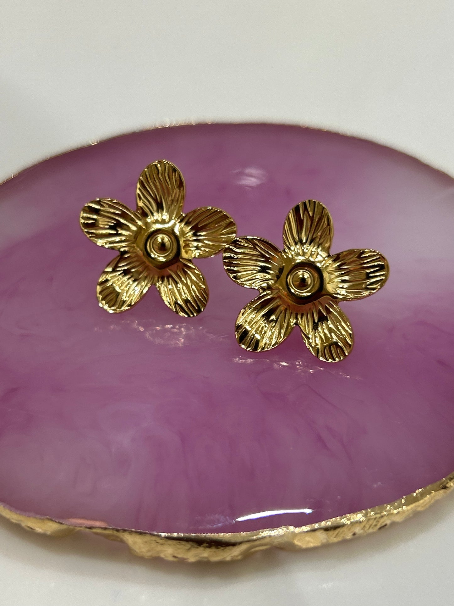 Boucles d’oreilles Fleur