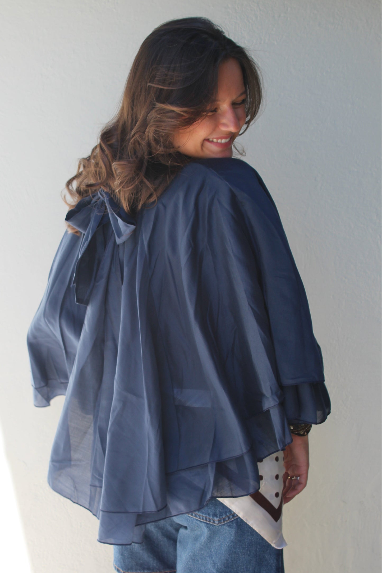 Top bleu marine Elina