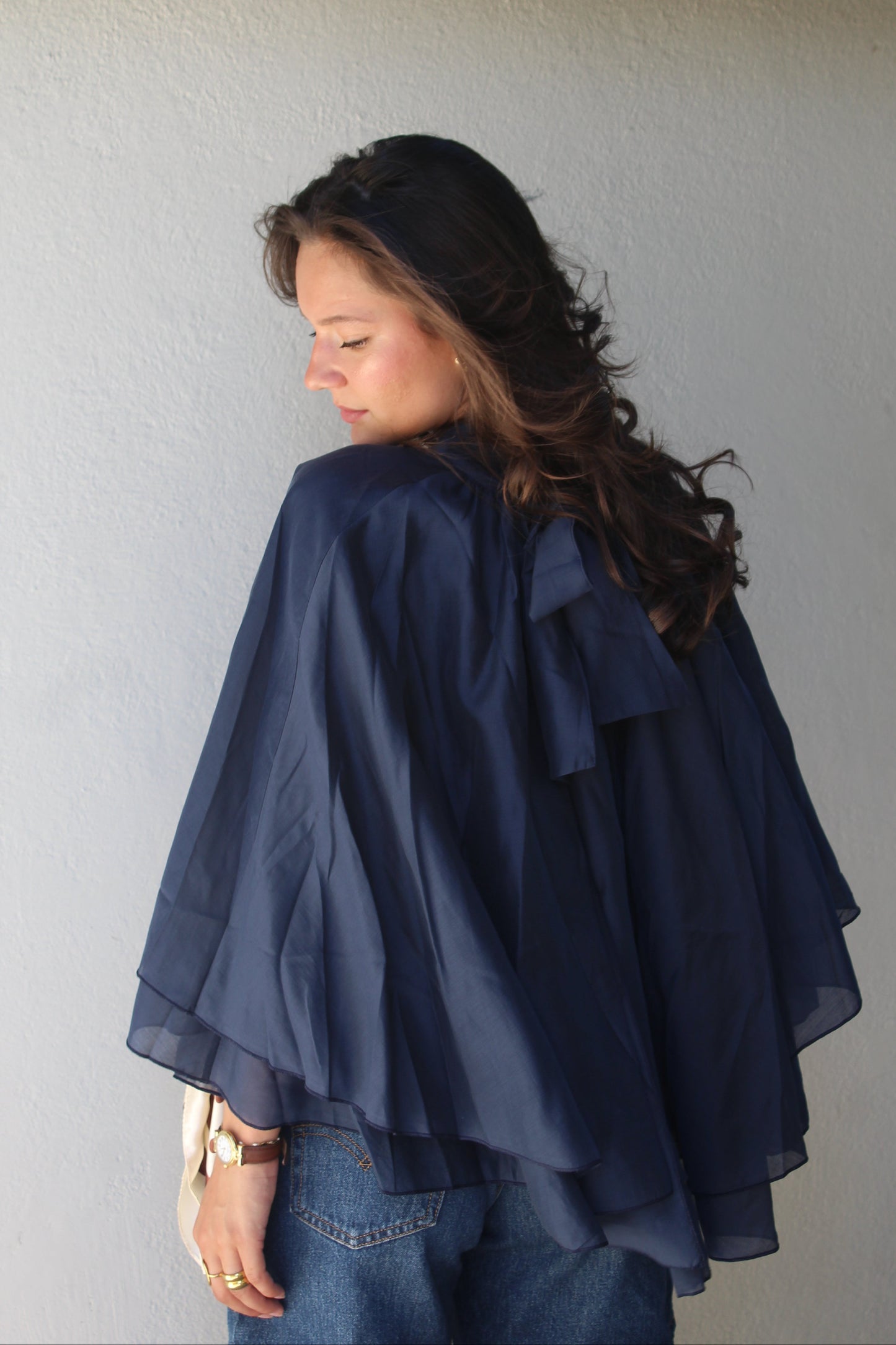 Top bleu marine Elina