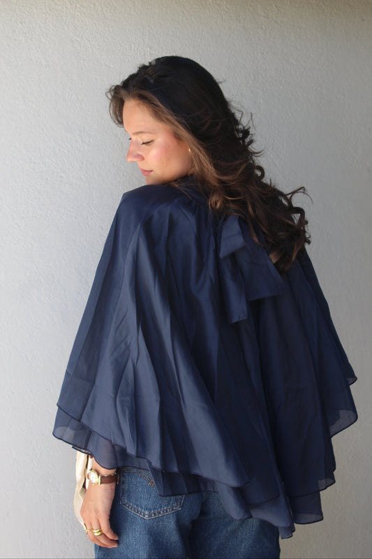 Top bleu marine Elina