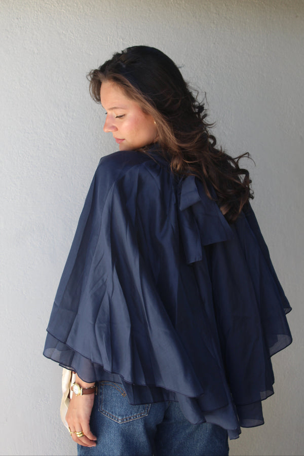 Top bleu marine Elina