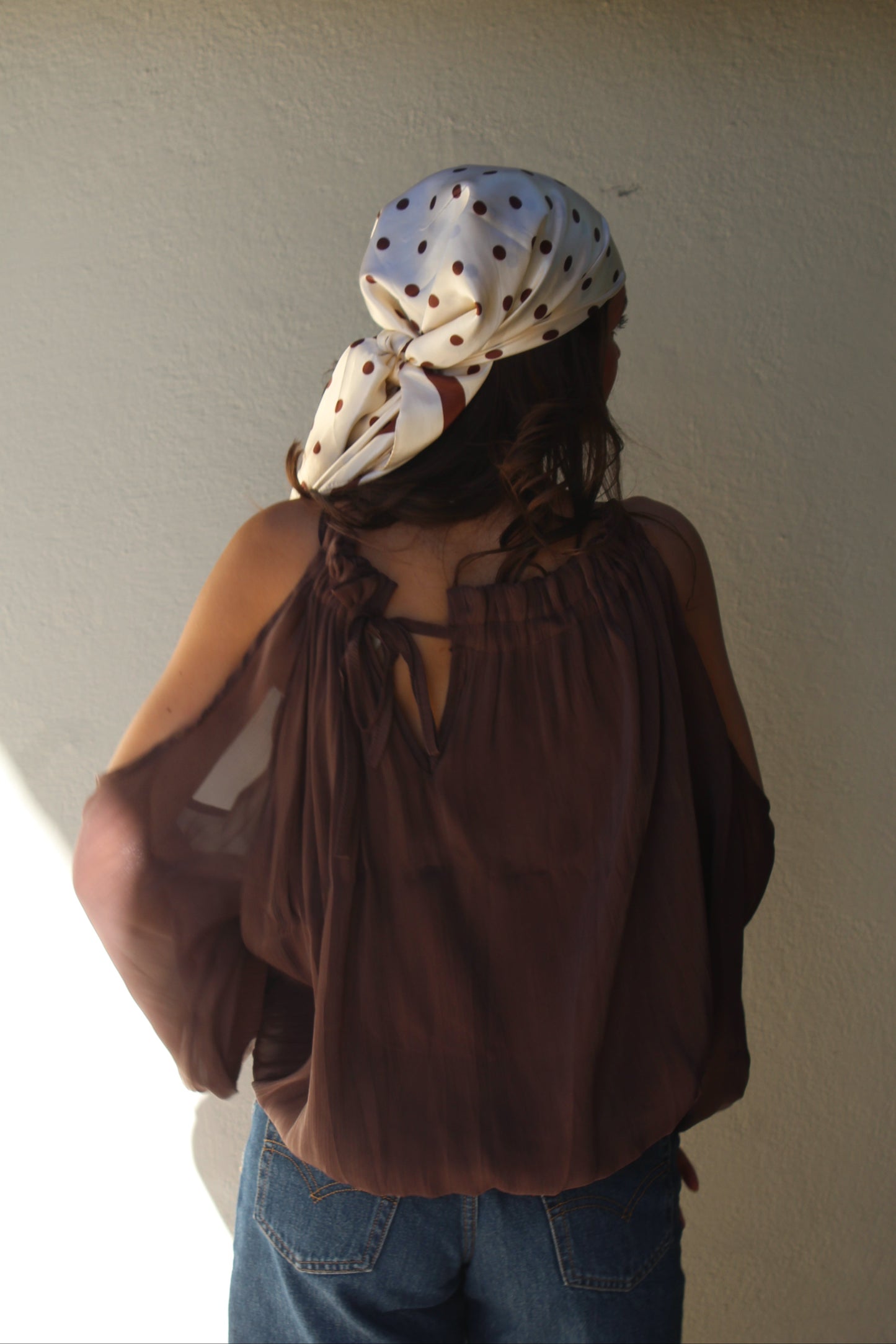 Top marron Livia