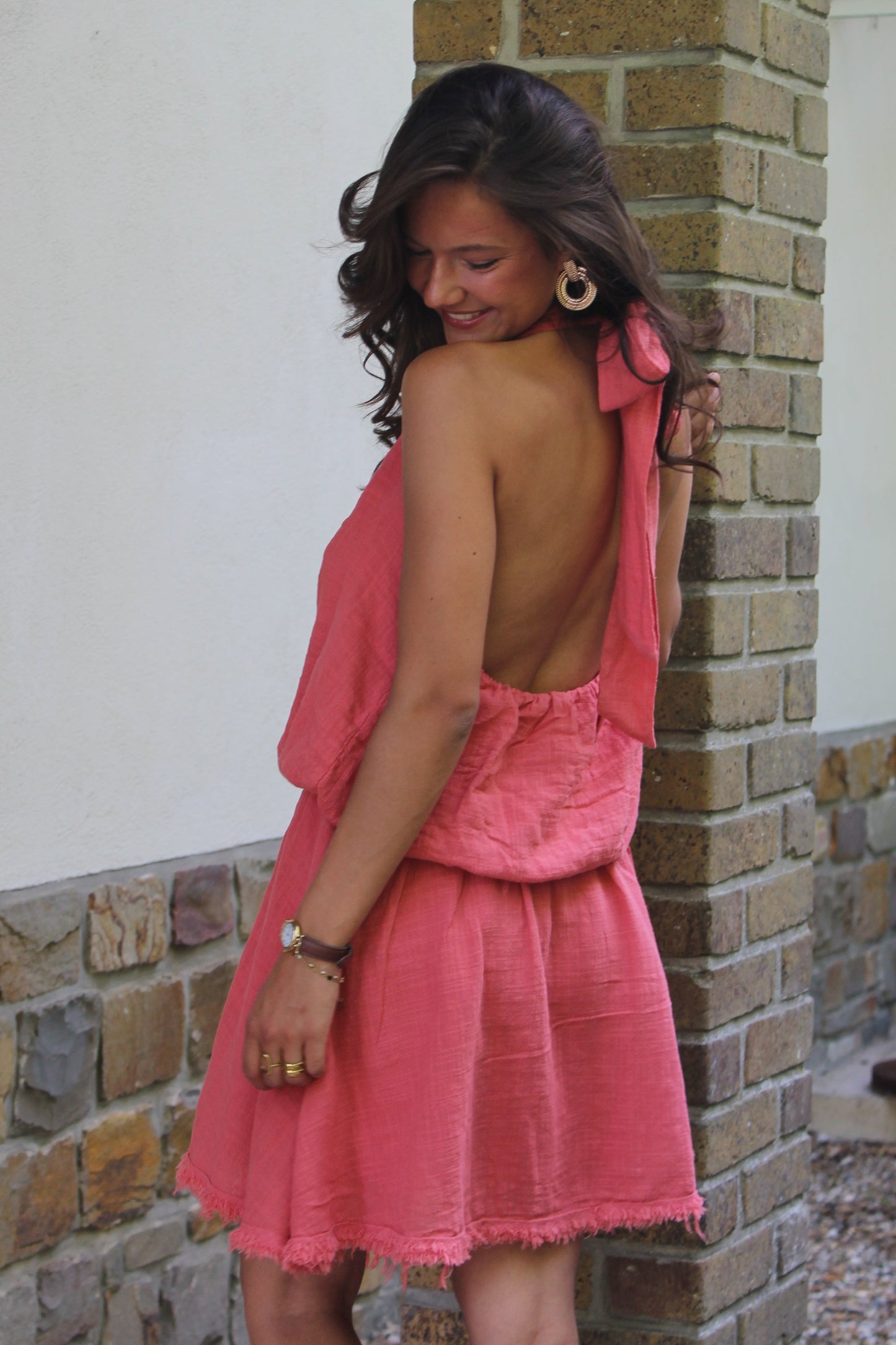 Robe corail Élise
