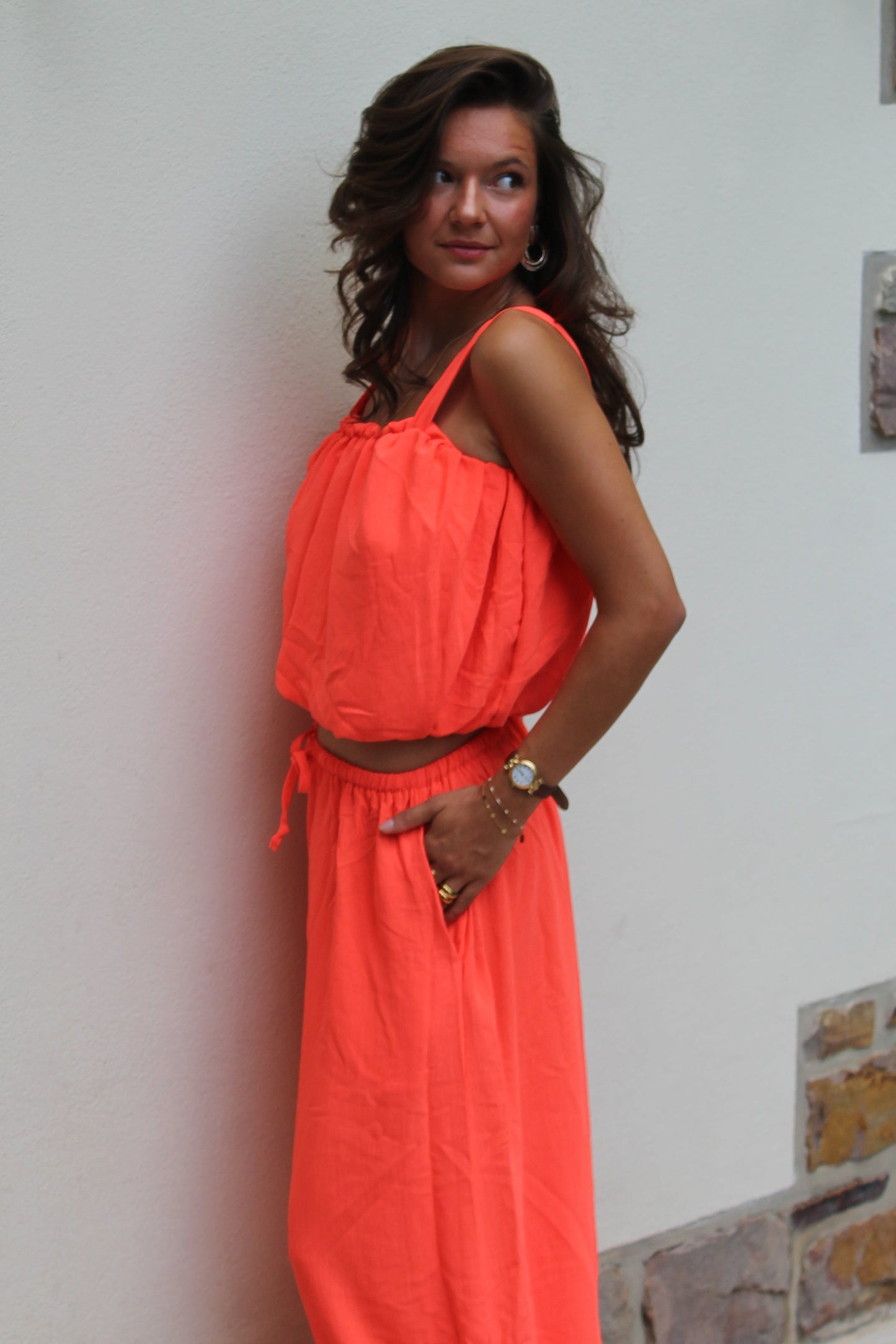 Ensemble orange Romy
