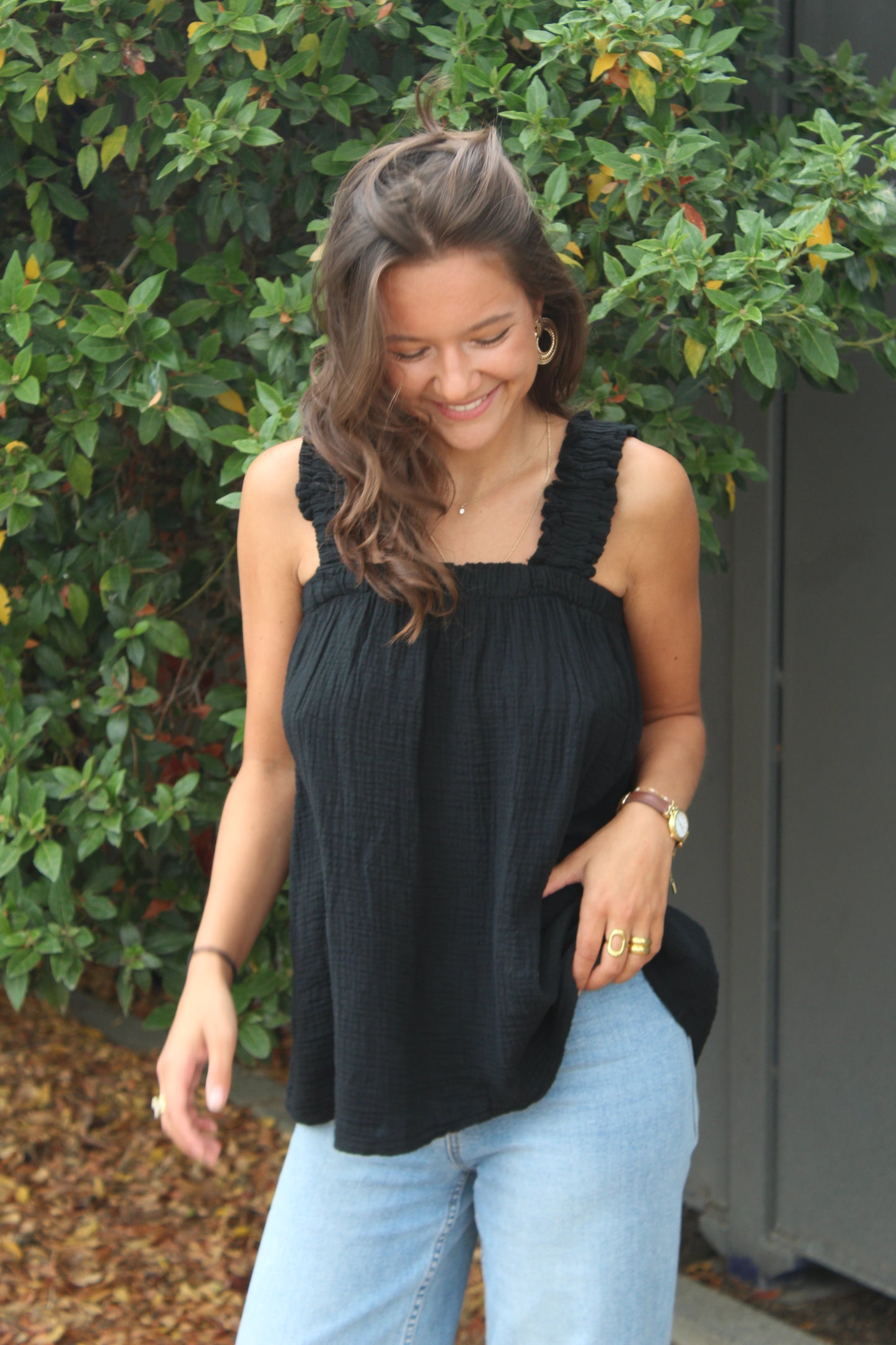 Top noir Ambre