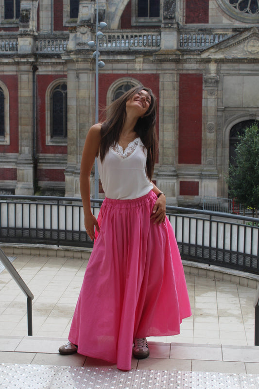 Jupe fushia Amandine