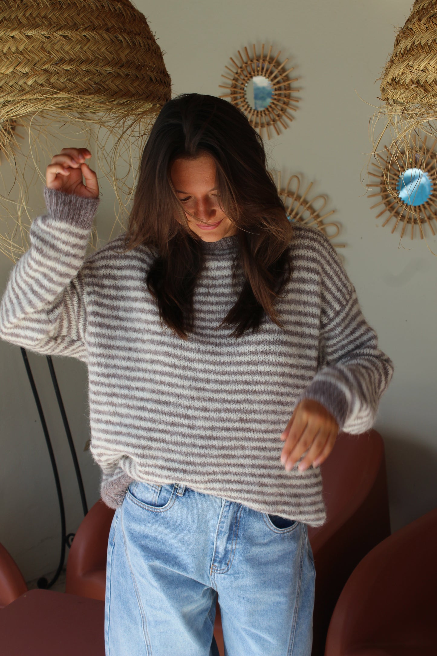 Gilet taupe Alma