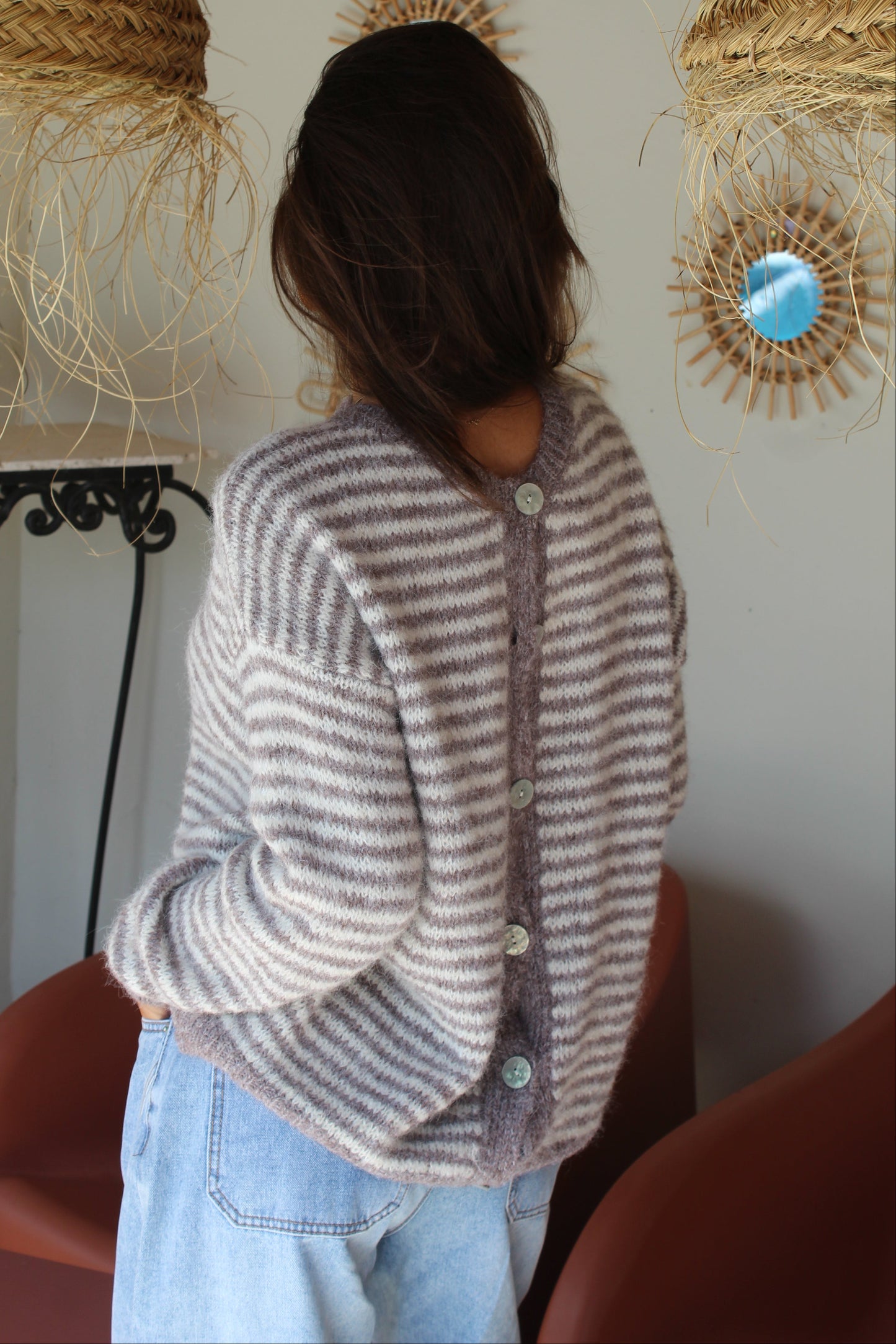 Gilet taupe Alma