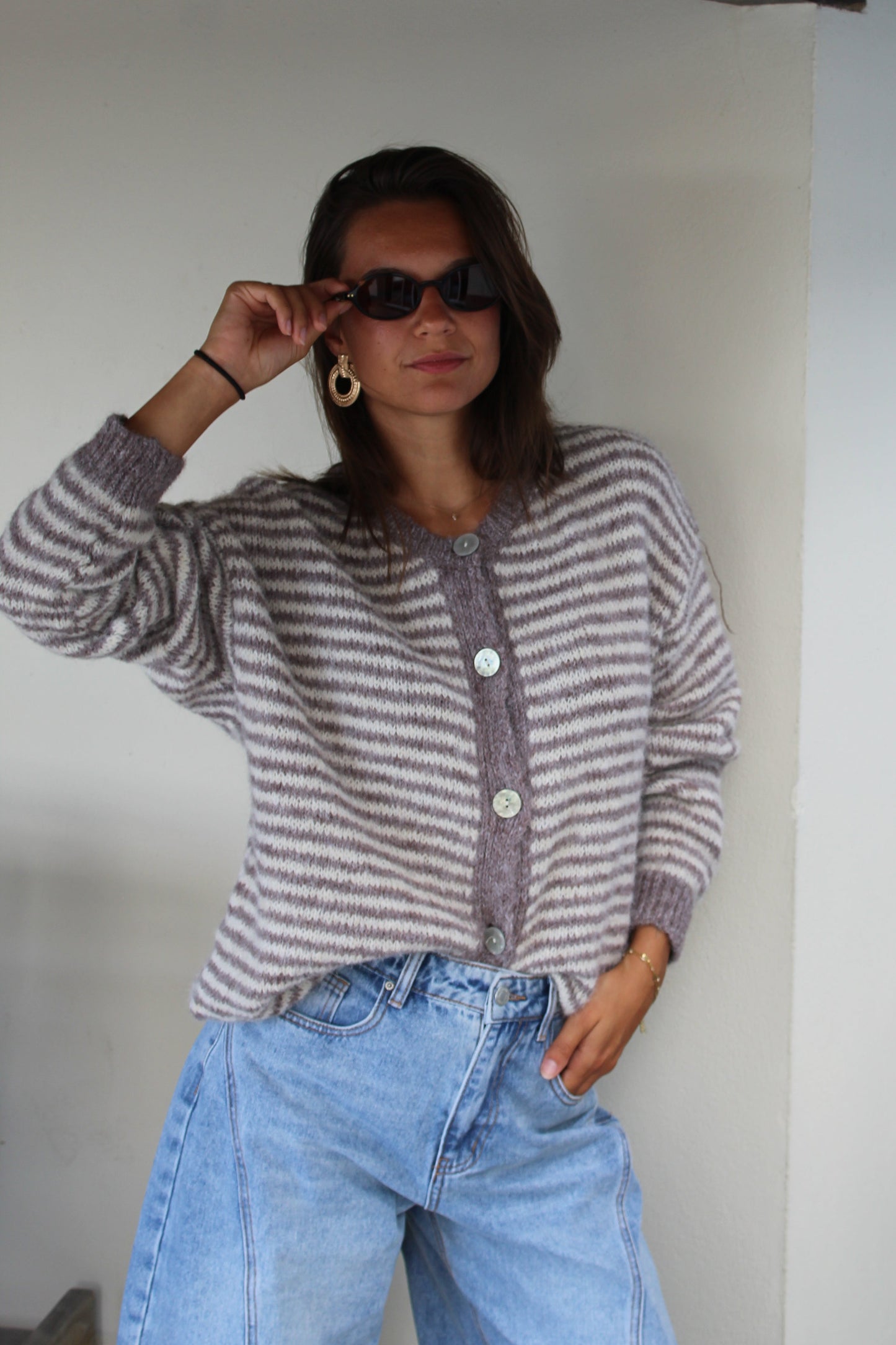 Gilet taupe Alma