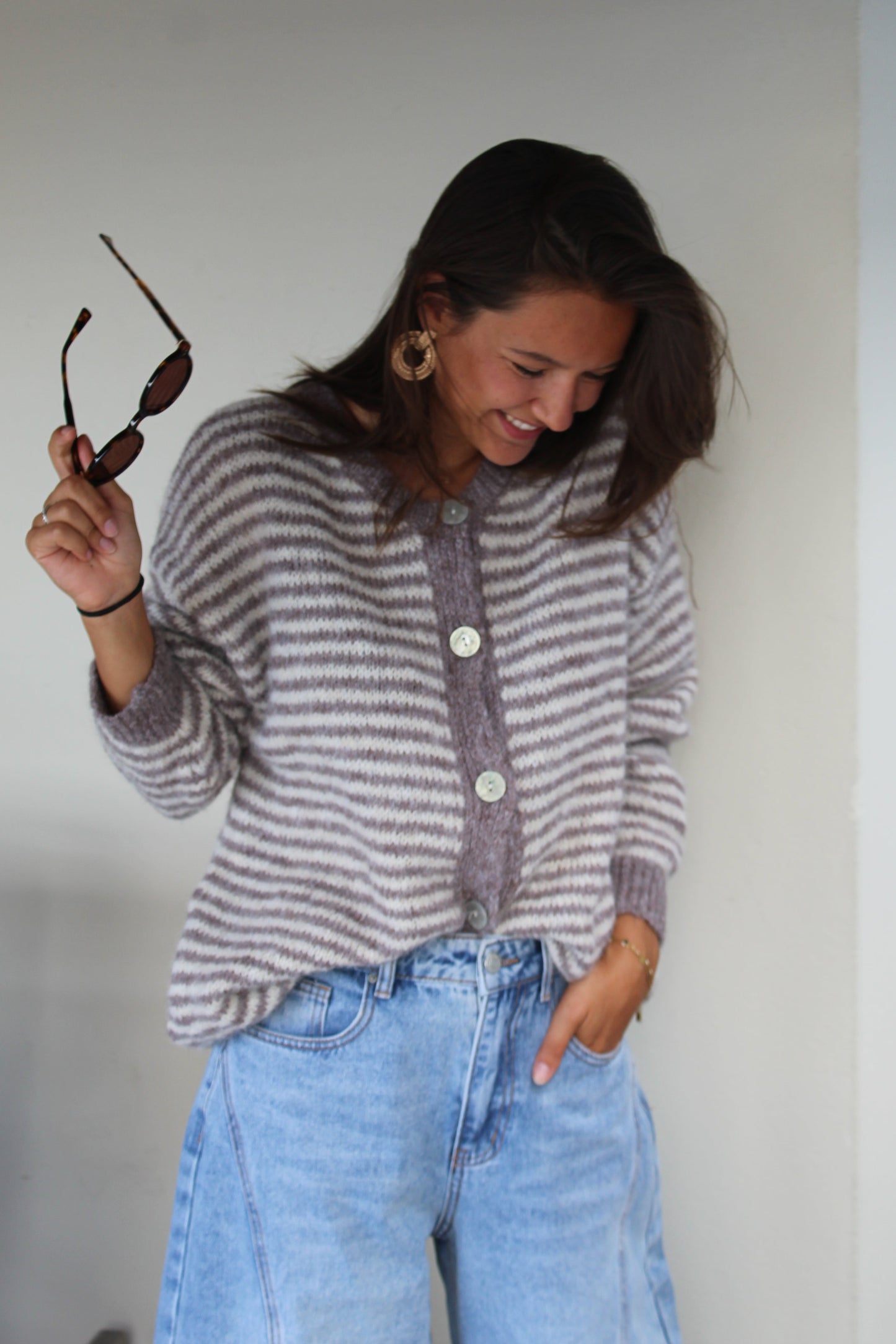 Gilet taupe Alma