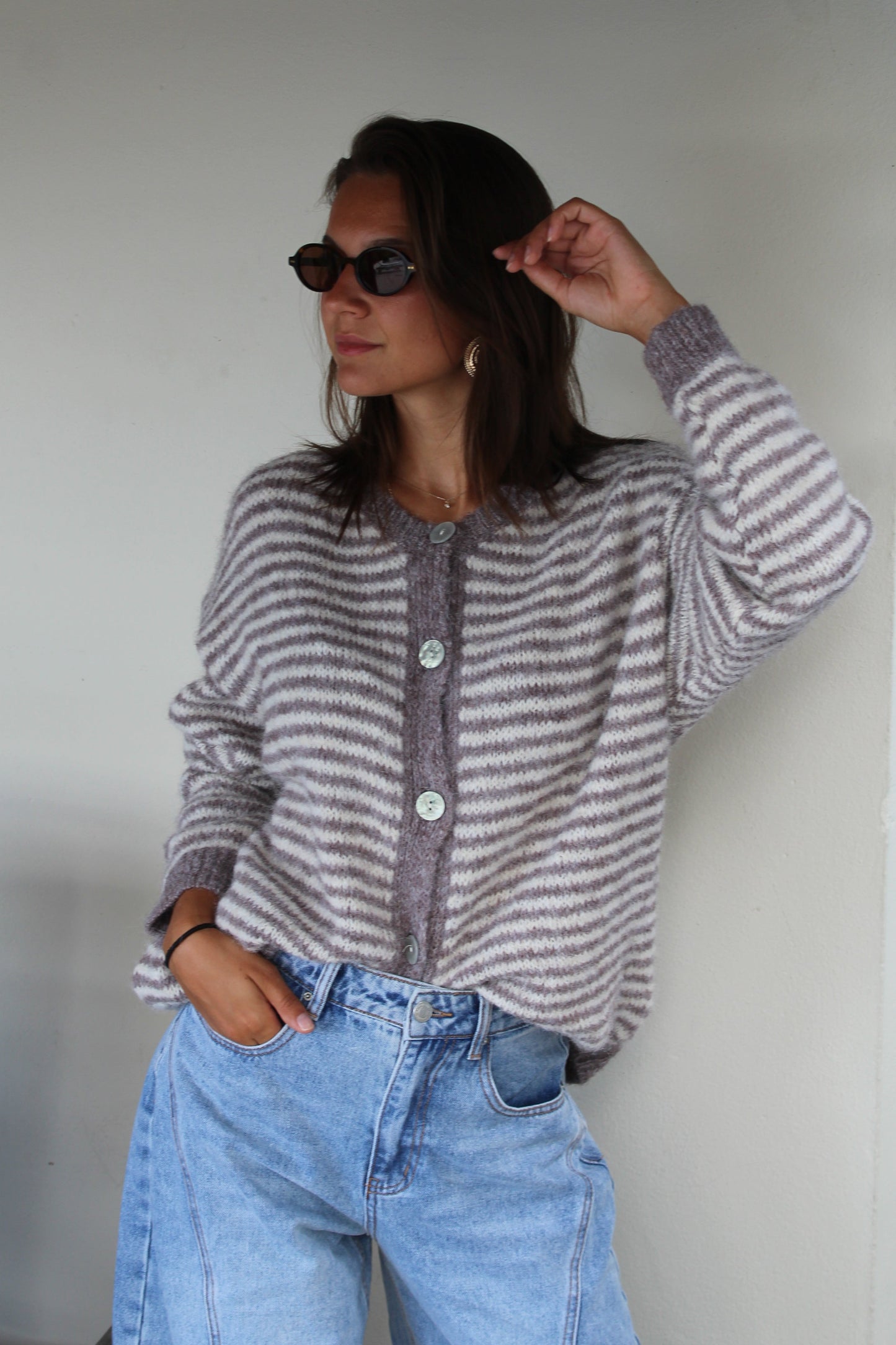 Gilet taupe Alma