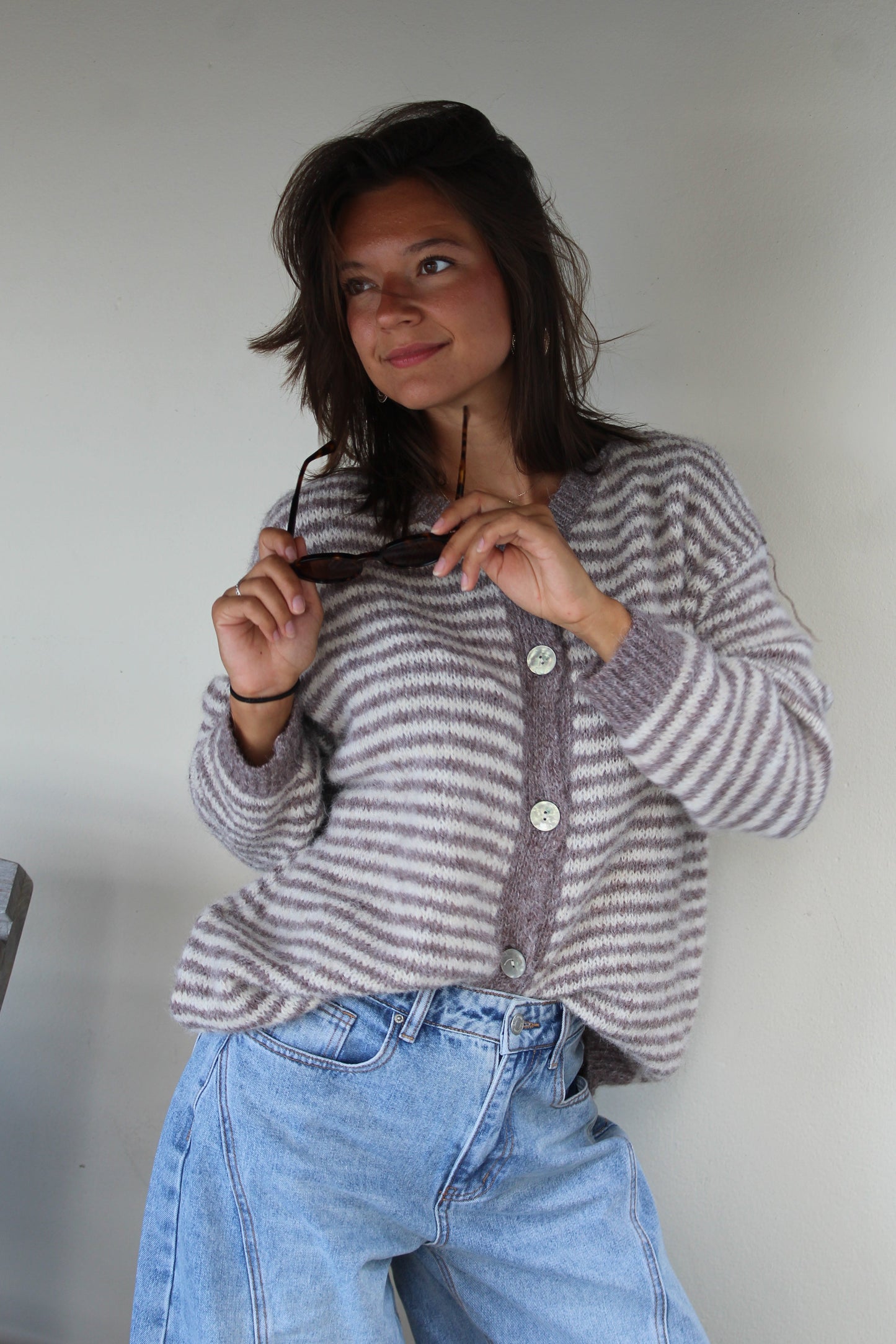 Gilet taupe Alma