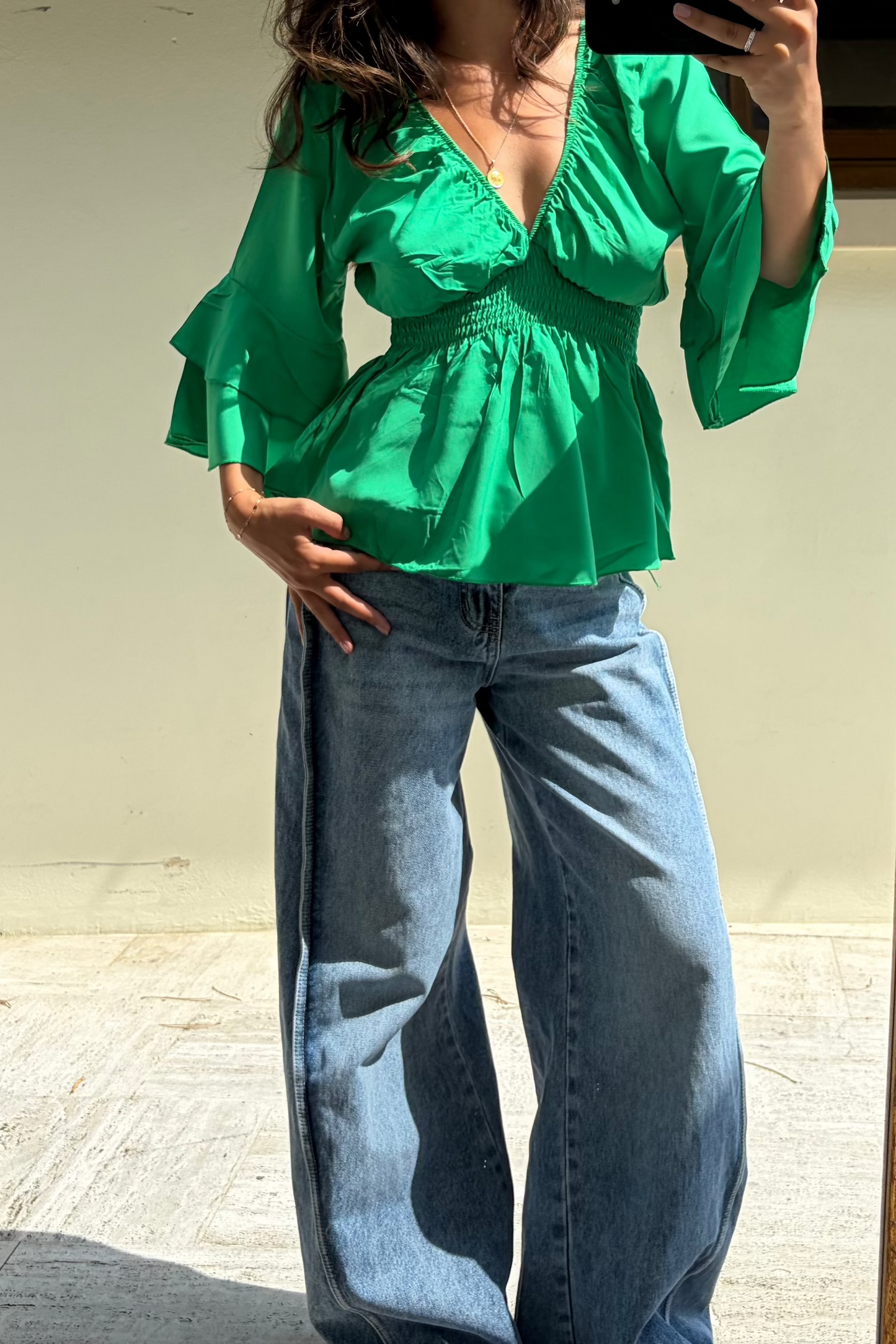 Top vert Ella ( précommande expédiée la semaine prochaine )