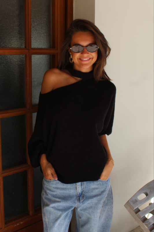 Pull noir Sarah
